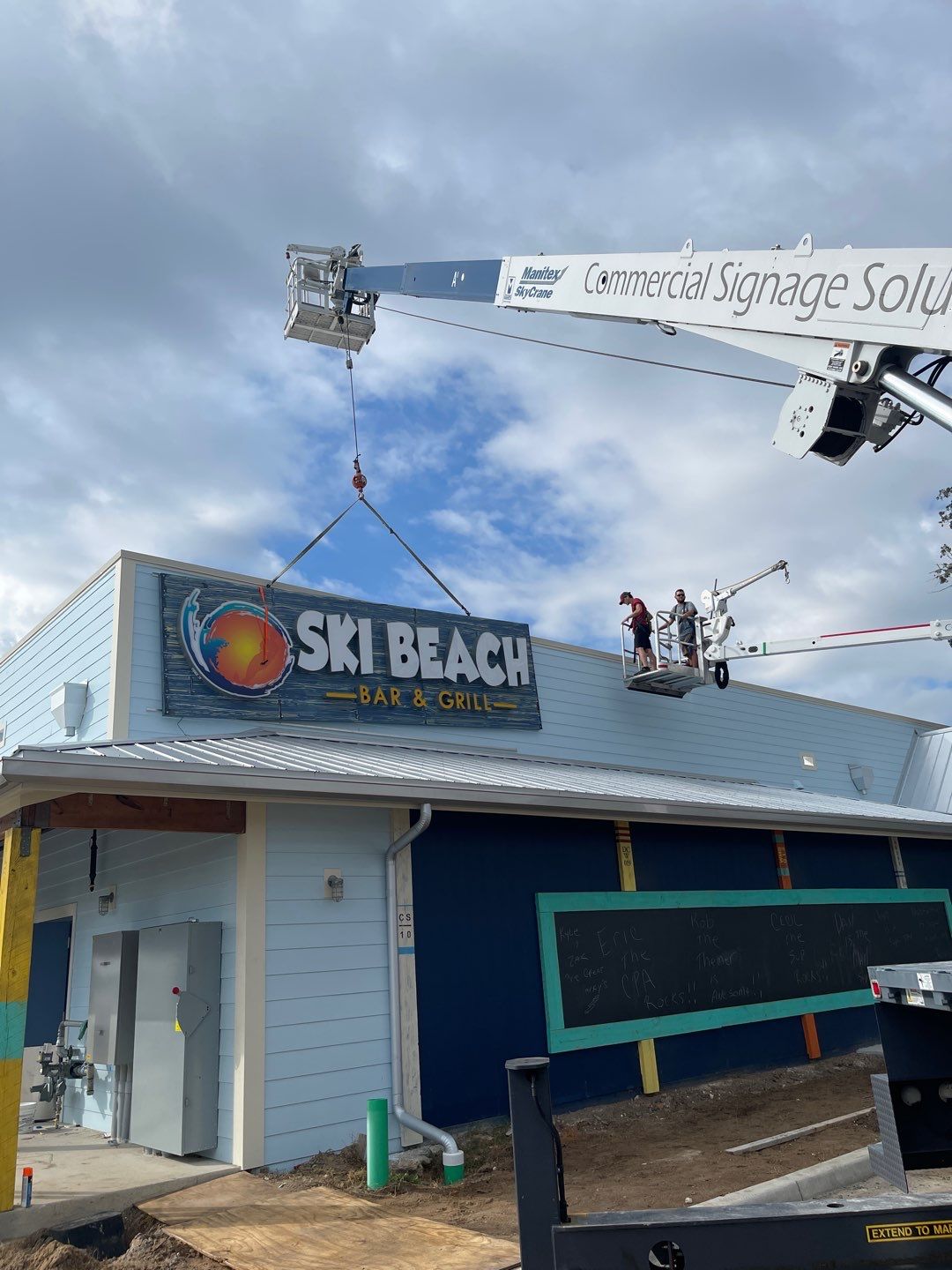 Channel Letters on Backer for Ski Beach Bar and Grill by SignCrafters