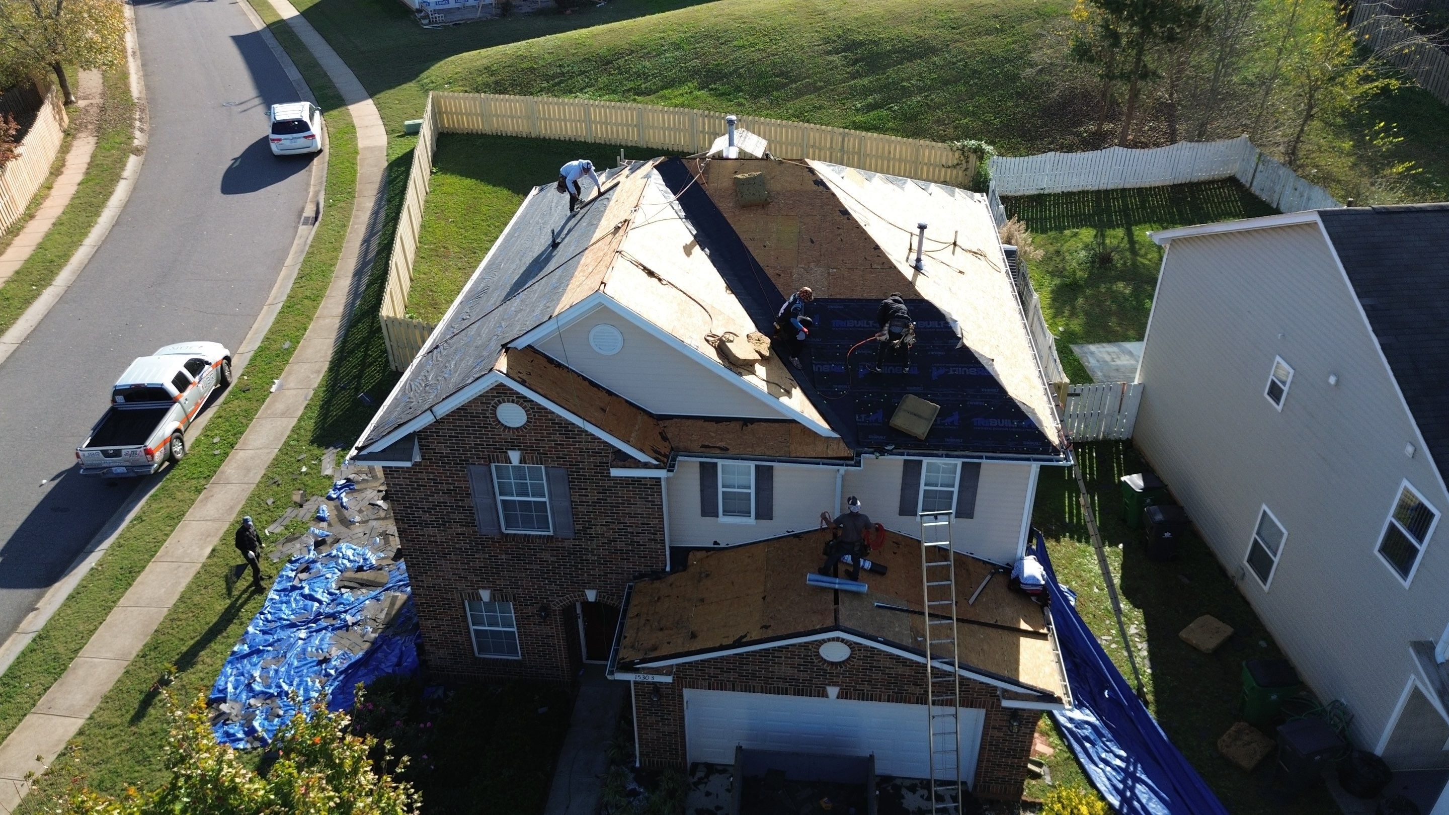 Roof replacement, interior and gutters repair by hail and wind damage by Just Brilliant Restoration JBR
