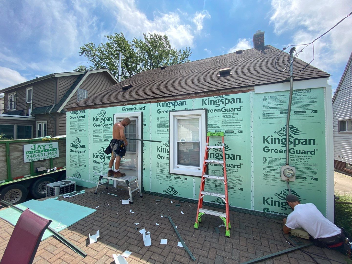 Siding Replacement using CertainTeed Restoration Classic D5 Forest Green by 180 Contractors