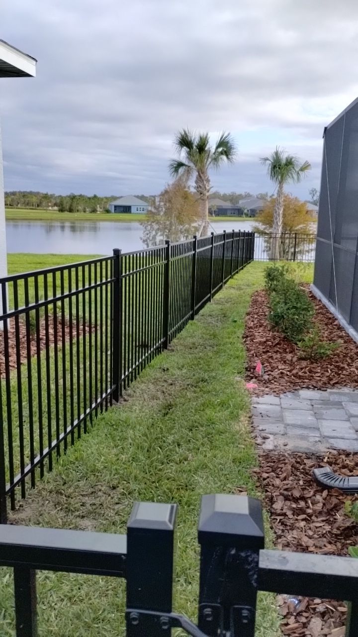 Aluminum Fence Installation using 3 Rail Aluminum Fence by Asap fence and gates, LLC