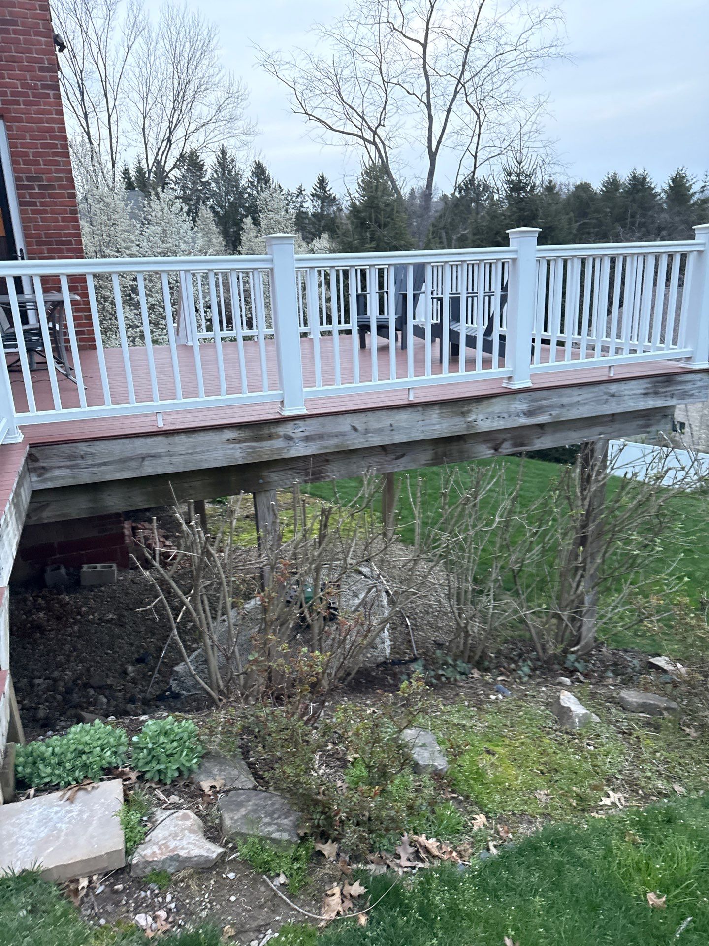 Deck extension  by Cousins Roofing Siding & Decks