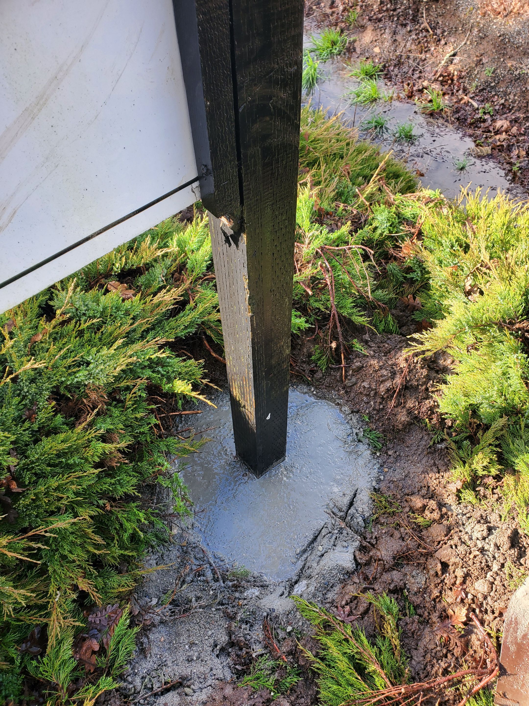 Secure both exterior business signage by Construction Now LLC