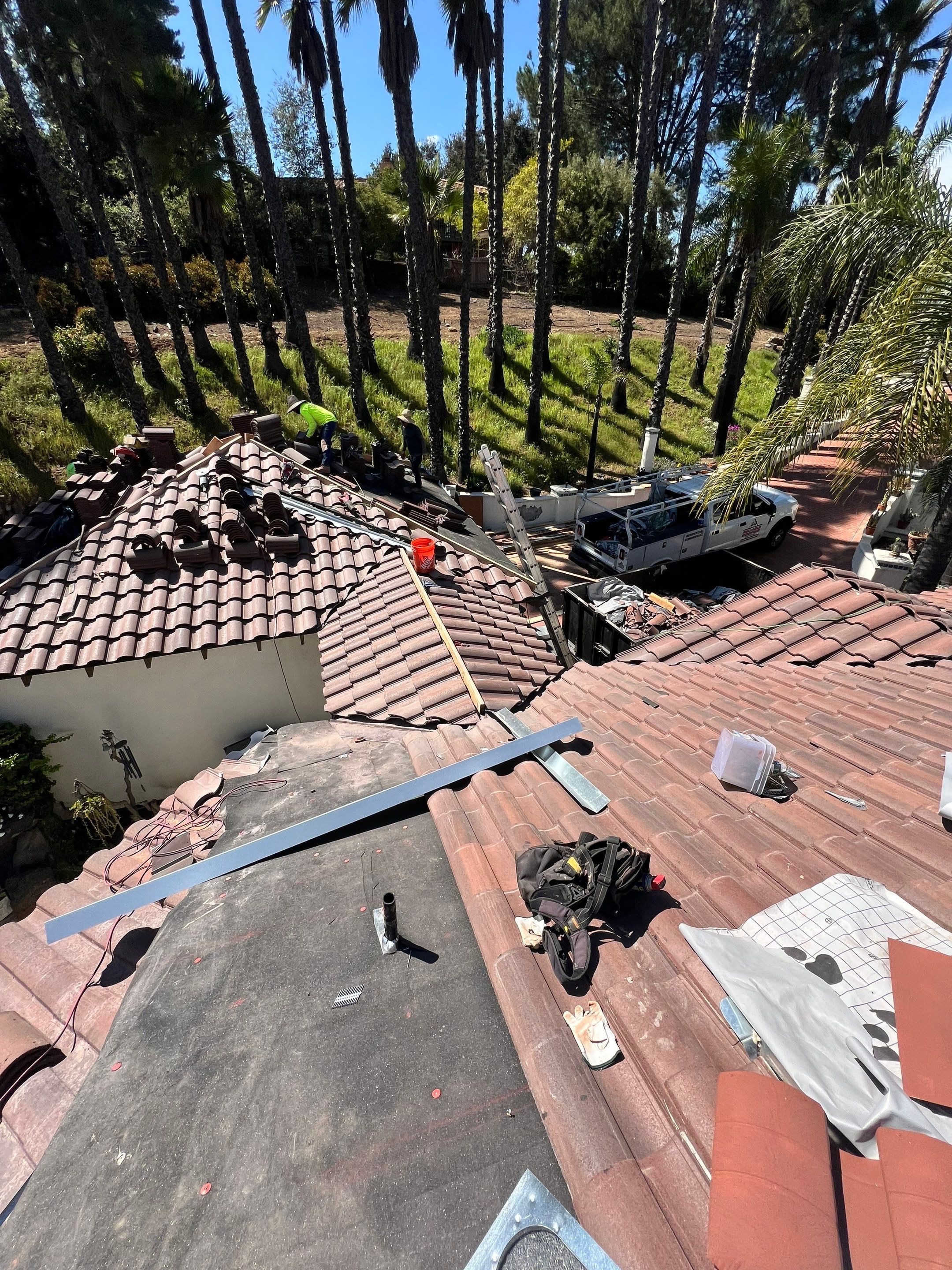 Eagle Capistrano Tile Roof Replacement in Fallbrook, California by Reliable Roofing San Diego Inc.