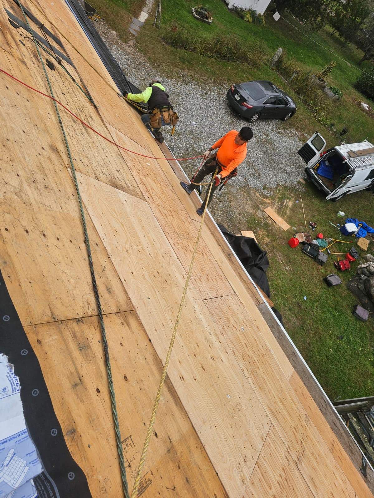 Two-Layer Tear-Off & Full Roof Replacement in Barrington, MA – Owens Corning Duration, Teak by JOHNNYS PRO