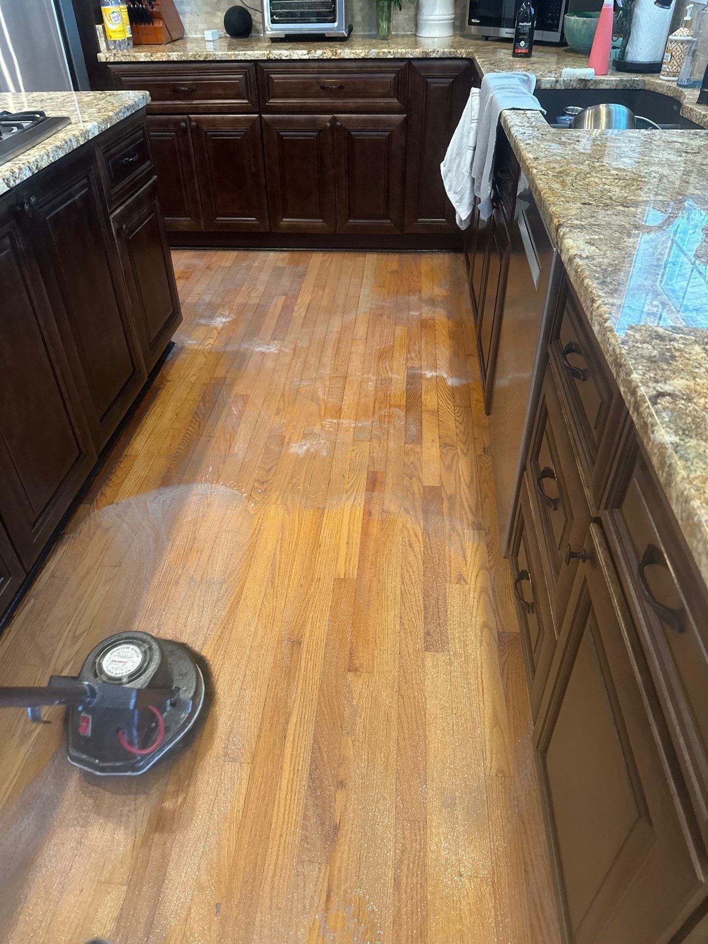 Hardwood Renewal  using Finish Em by Monster Clean