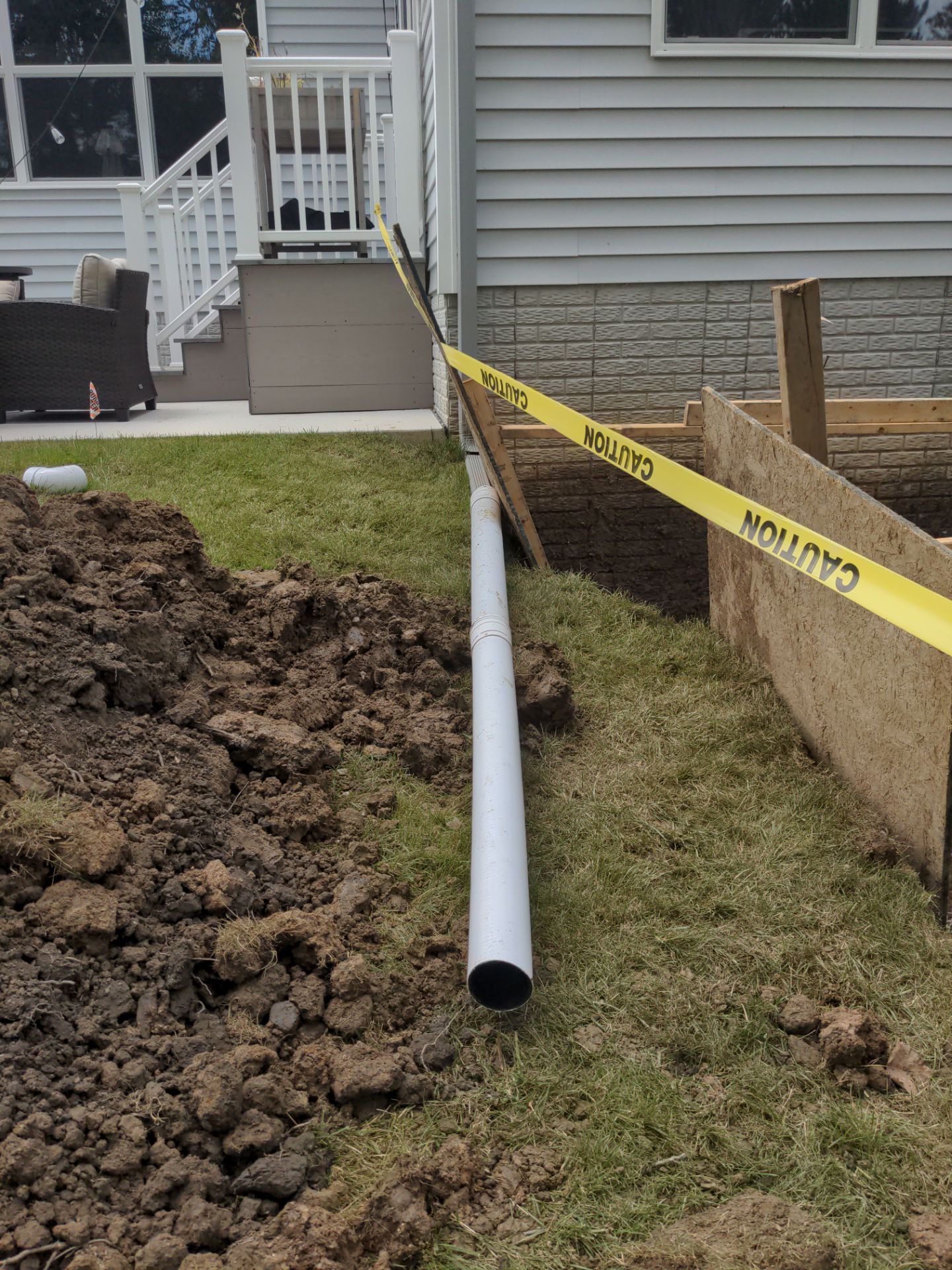 Egress Door Install using Egress Sliding Walk-Out Basement Door by Toledo Basement Repair