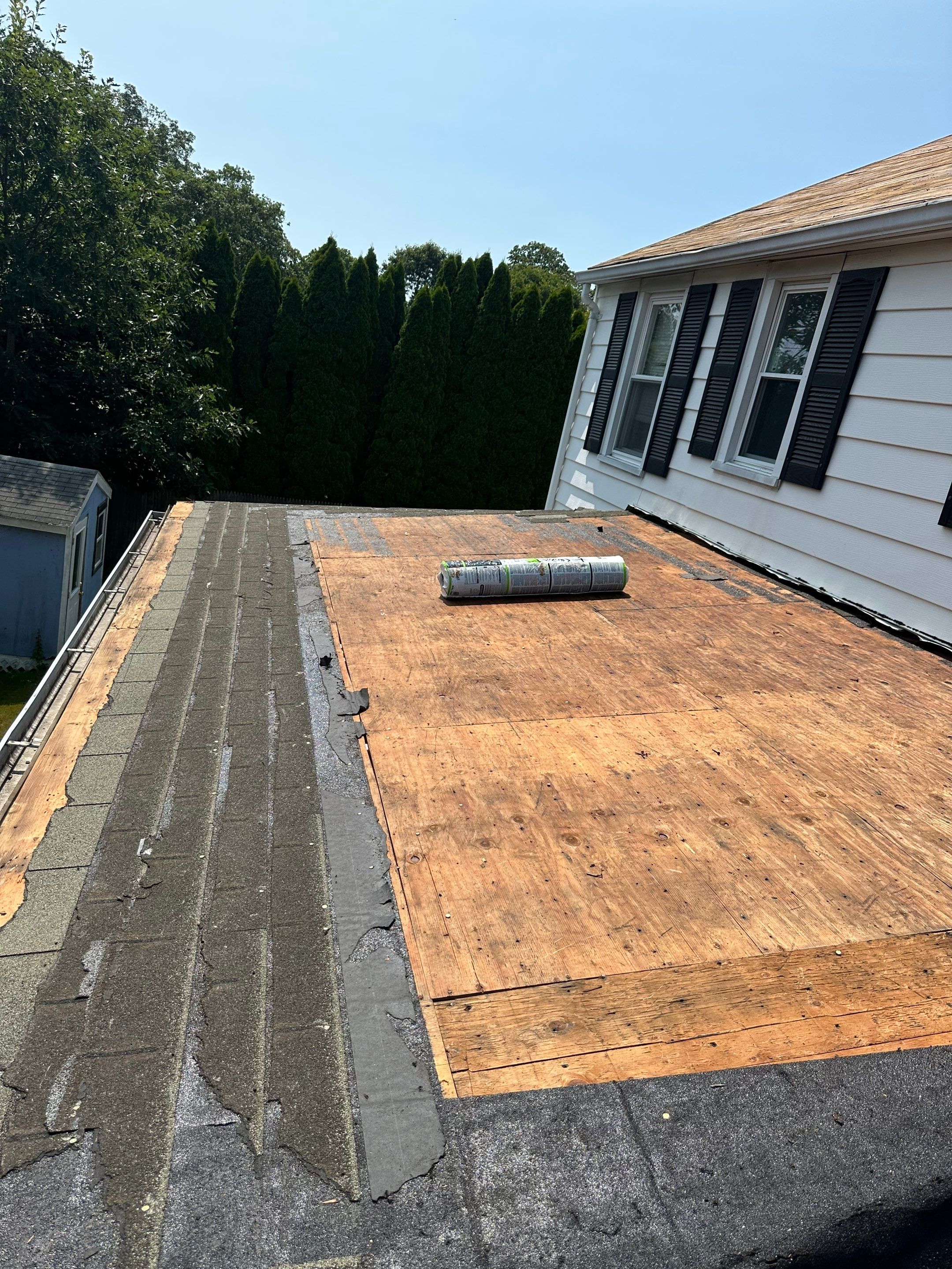 Commercial Roofing Installation using Owens Corning TruDefinition  Midnight Plum by A Plus Exterior