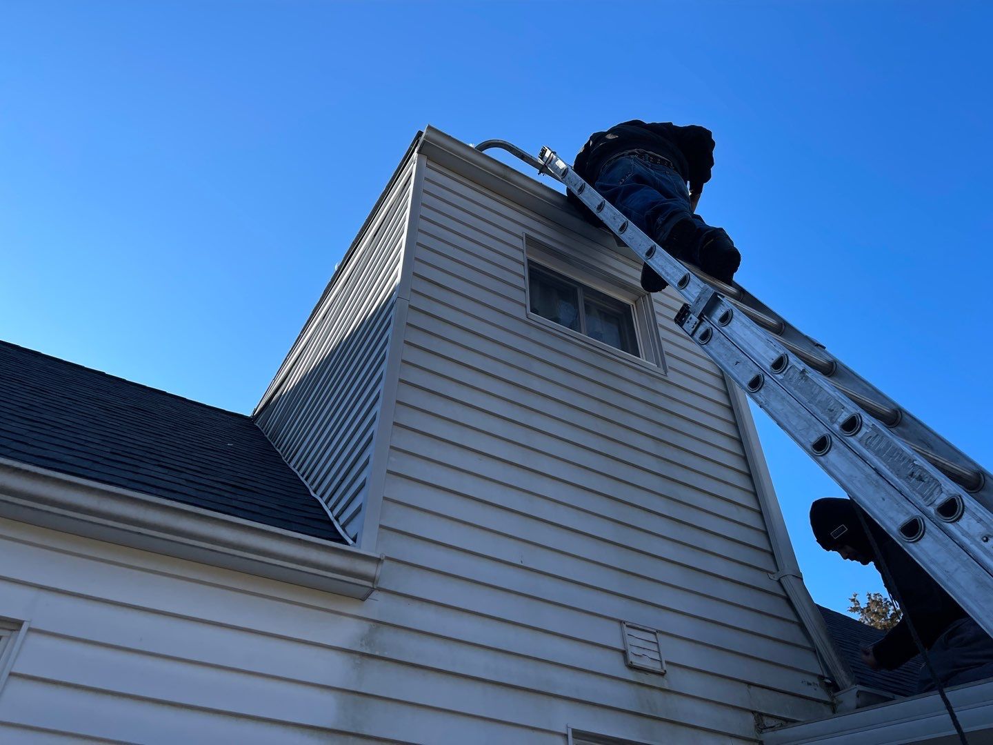 Fence Installation using Privacy Vinyl Fence by A Plus Exterior
