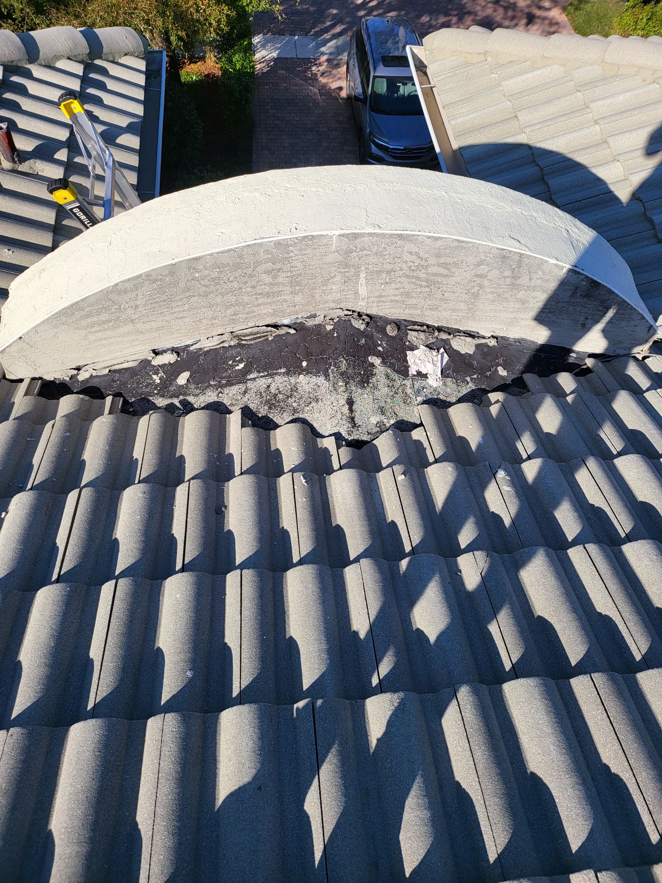 Concrete Tile Roof Repair and Sheathing Replacement in Wellington by Aastro Roofing
