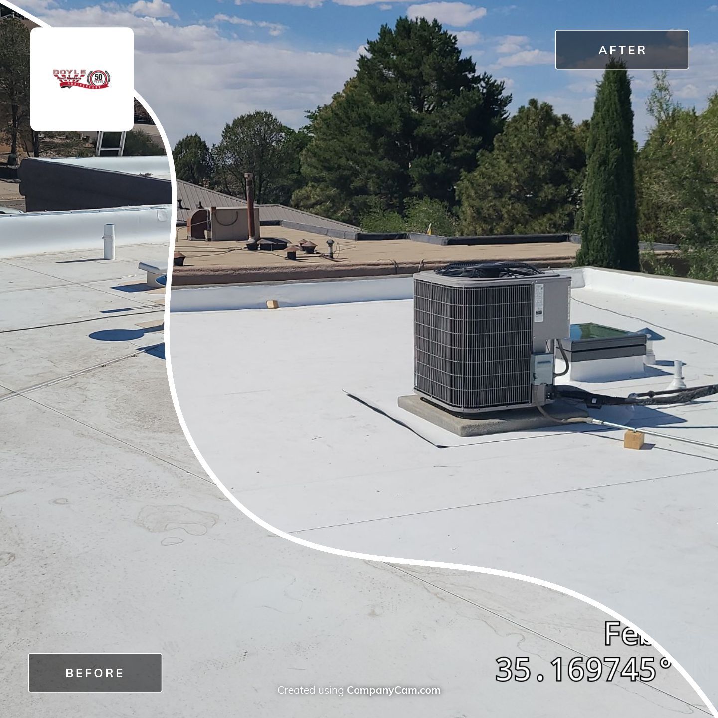 Residential TPO Roof Replacement and Decking Repair in Albuquerque by Doyle Roof Masters Inc
