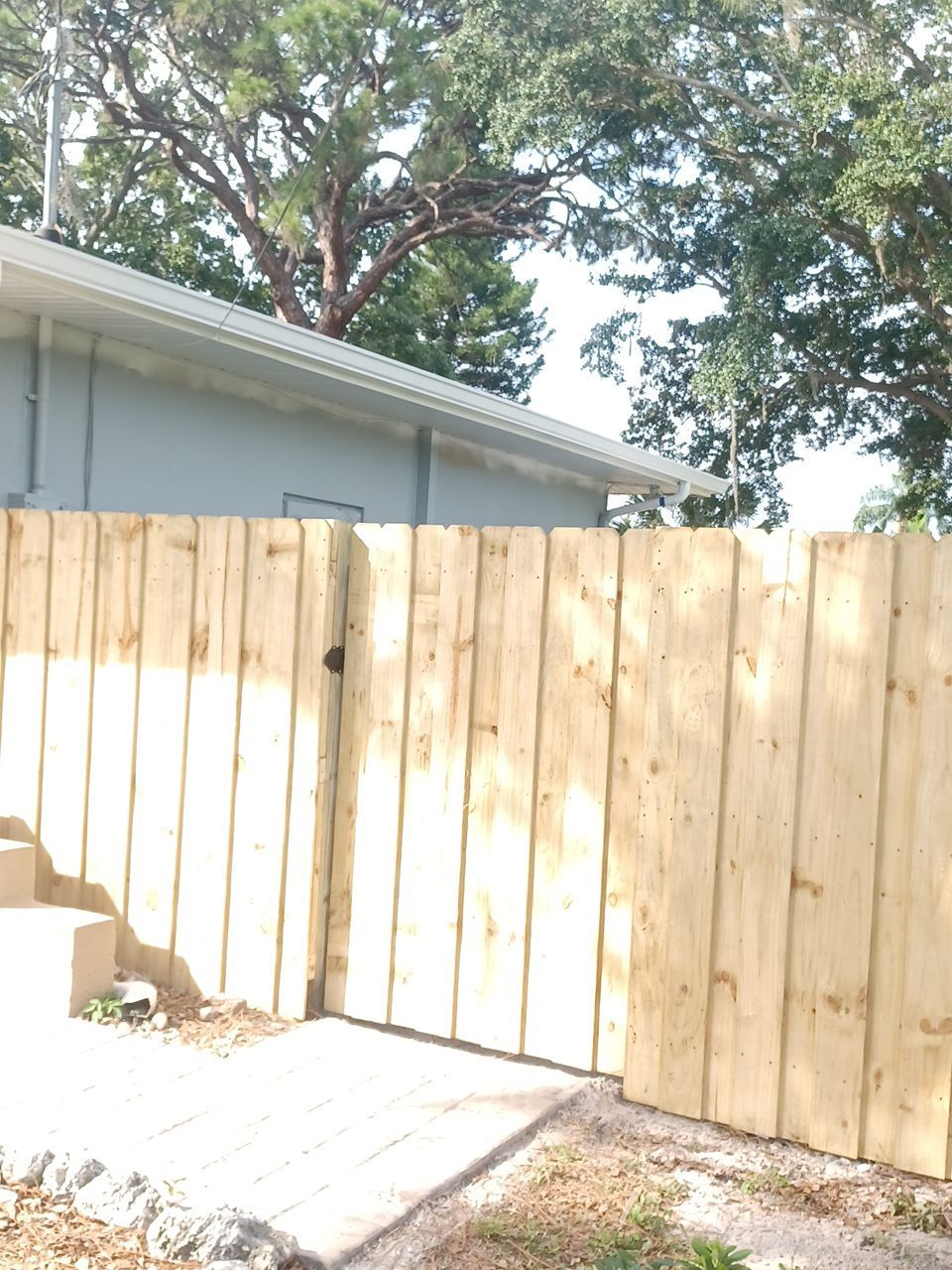 Sarasota, FL 6ft. Tall Treated Board on Board Wood Fence by Asap fence and gates, LLC