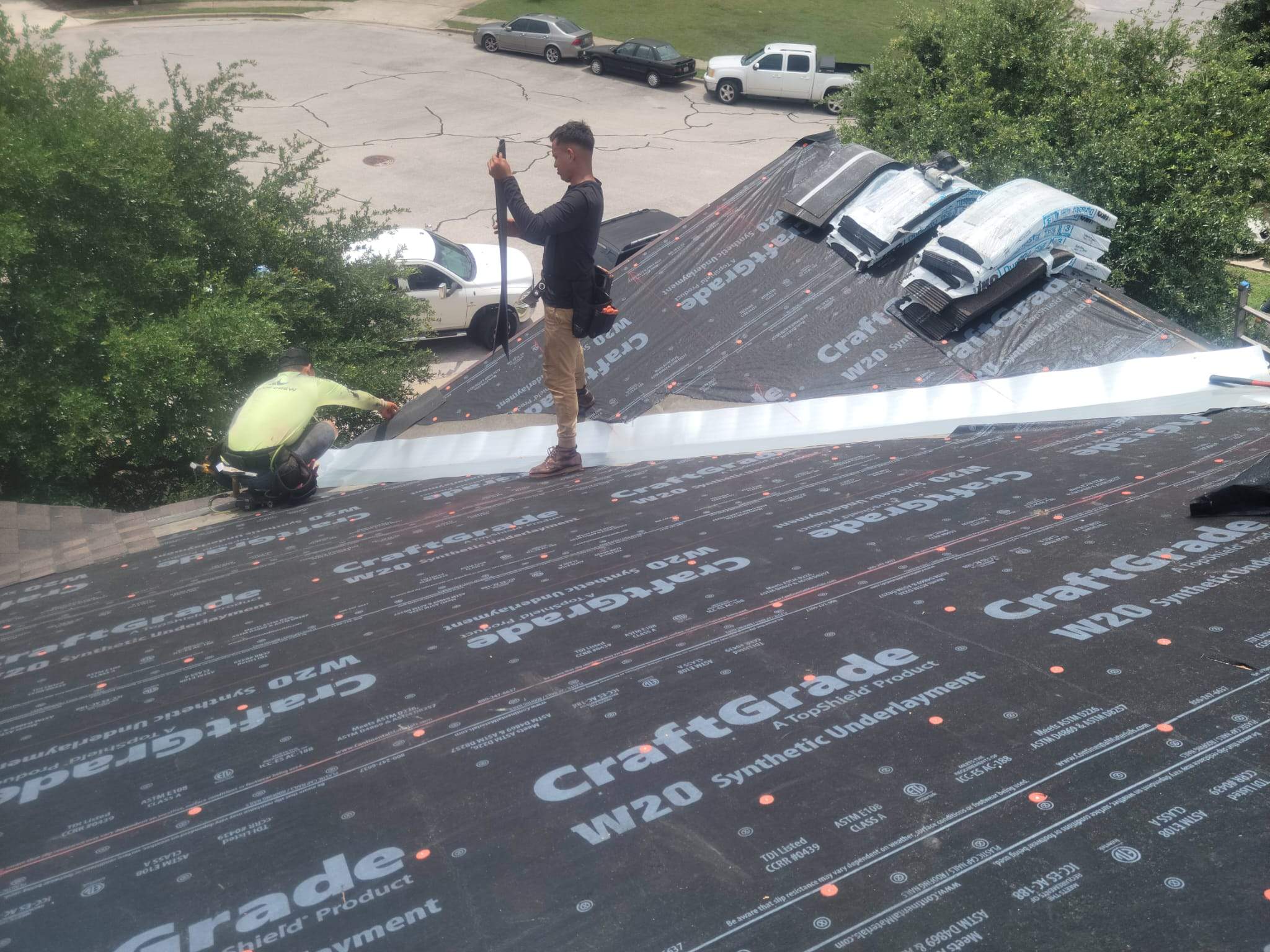 Residential Roofing Replacement and Sheathing Upgrade in Manor by Caliber Restoration LLC