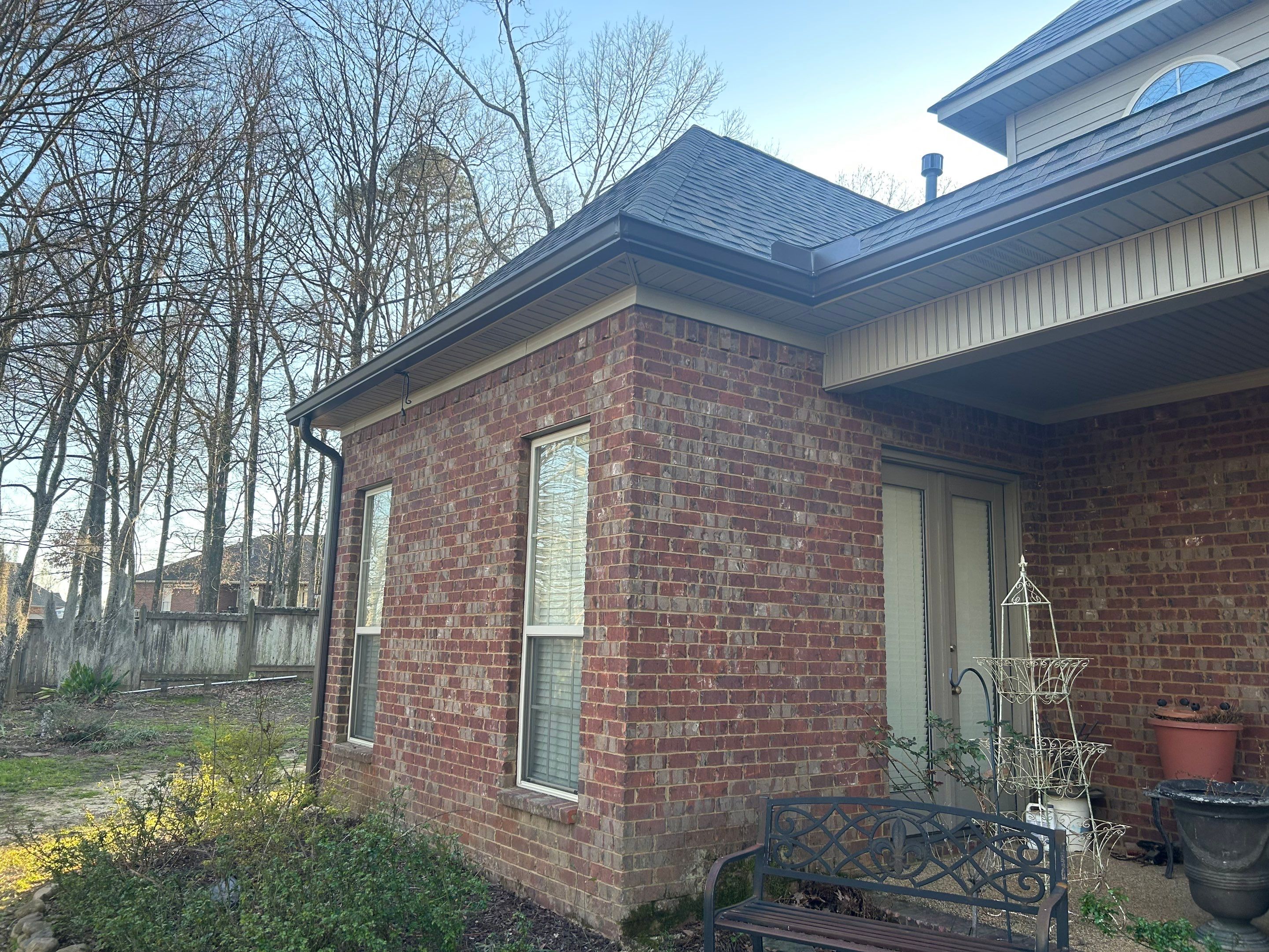 6" Aluminum Gutter Installation by Roberson Construction LLC