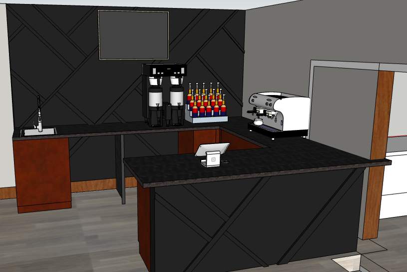 Embrace coffee bar by Homebound Construction