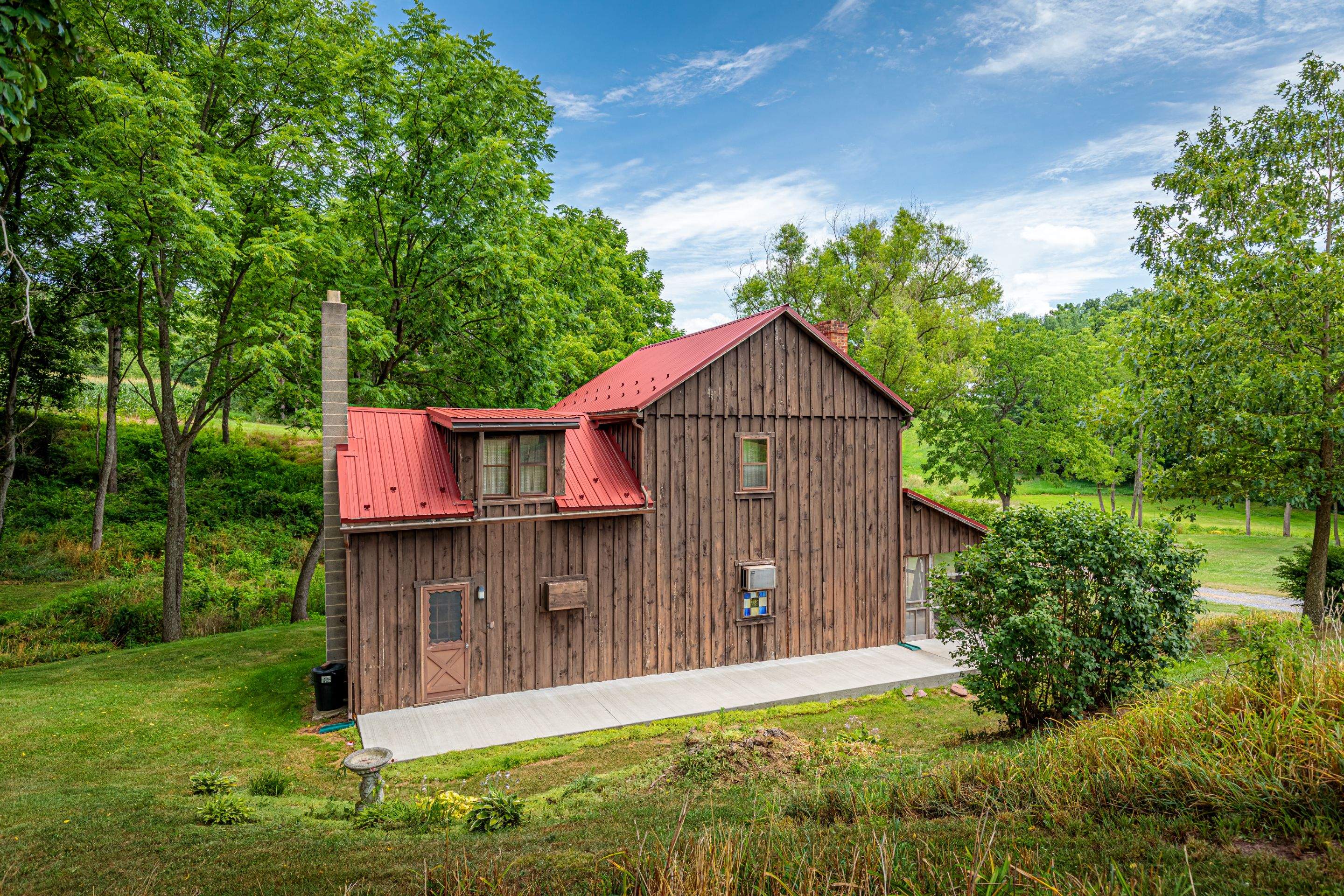 Metal Roof-colonial red by Esh Builders