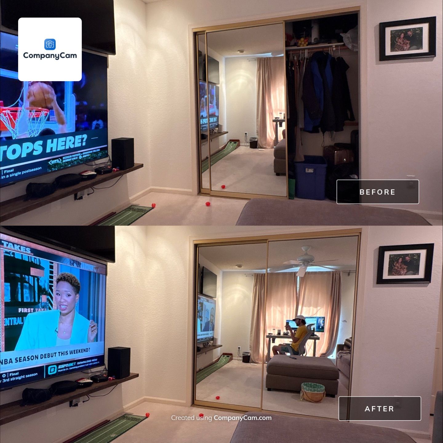 Basement Remodel using Drywall by CompanyCam Sales Demo