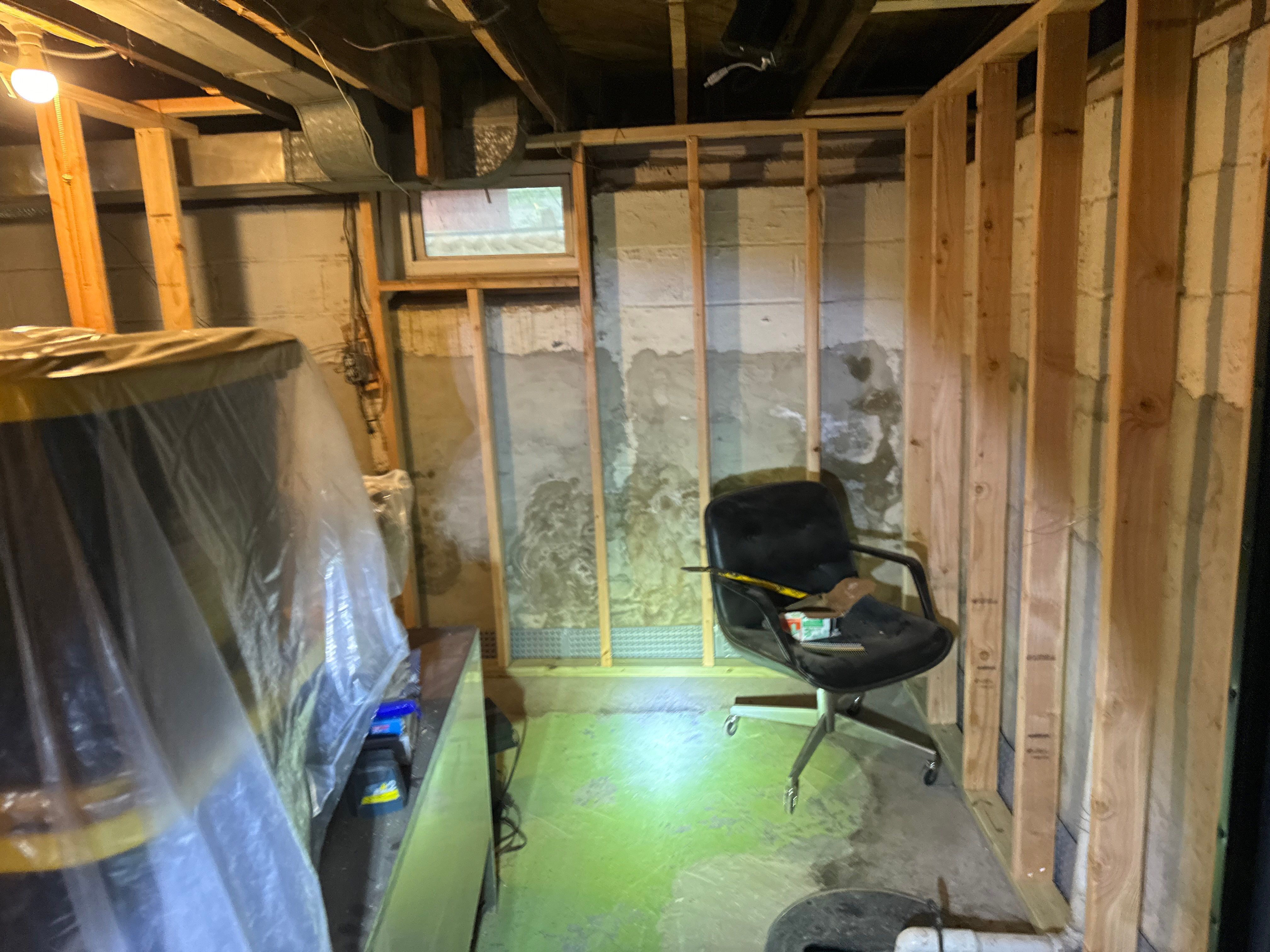 Interior French Drain & Mold Remediation Little Falls NJ by Pure Service Pro, LLC 