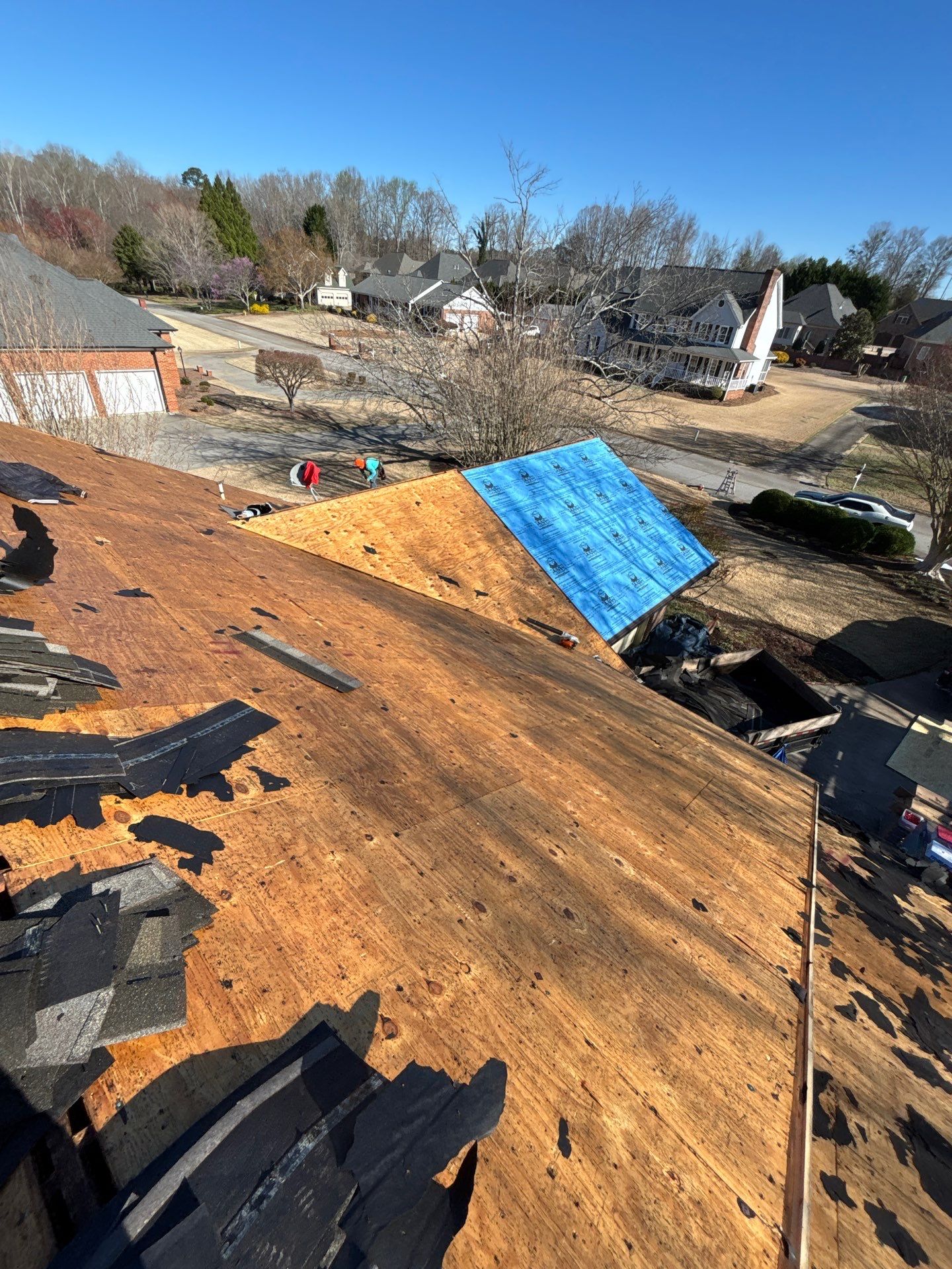 Easley Residential Roof Replacement Using CertainTeed Landmark Shingles by Roofers LLC