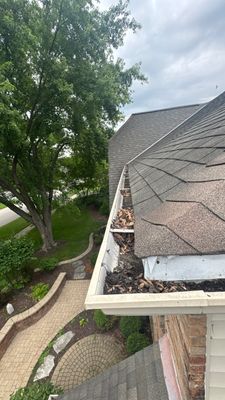 Turtle Shell gutter protection installation in Naperville, IL 60540, photograph 10