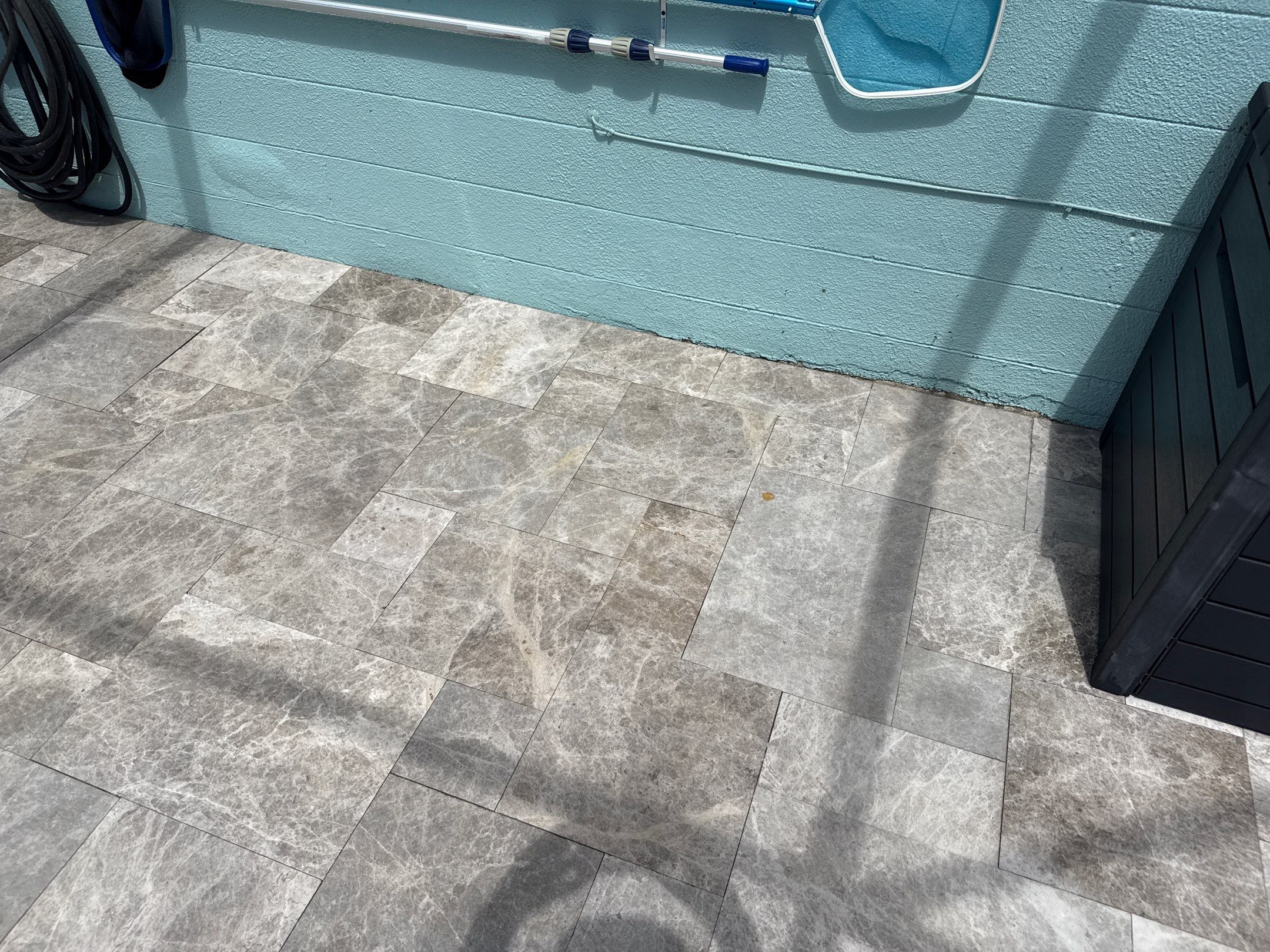 Travertine Pool Deck, Lanai & Screen Enclosure Cleaning Near Manatee River | Bradenton, FL by Sunshine AquaWash