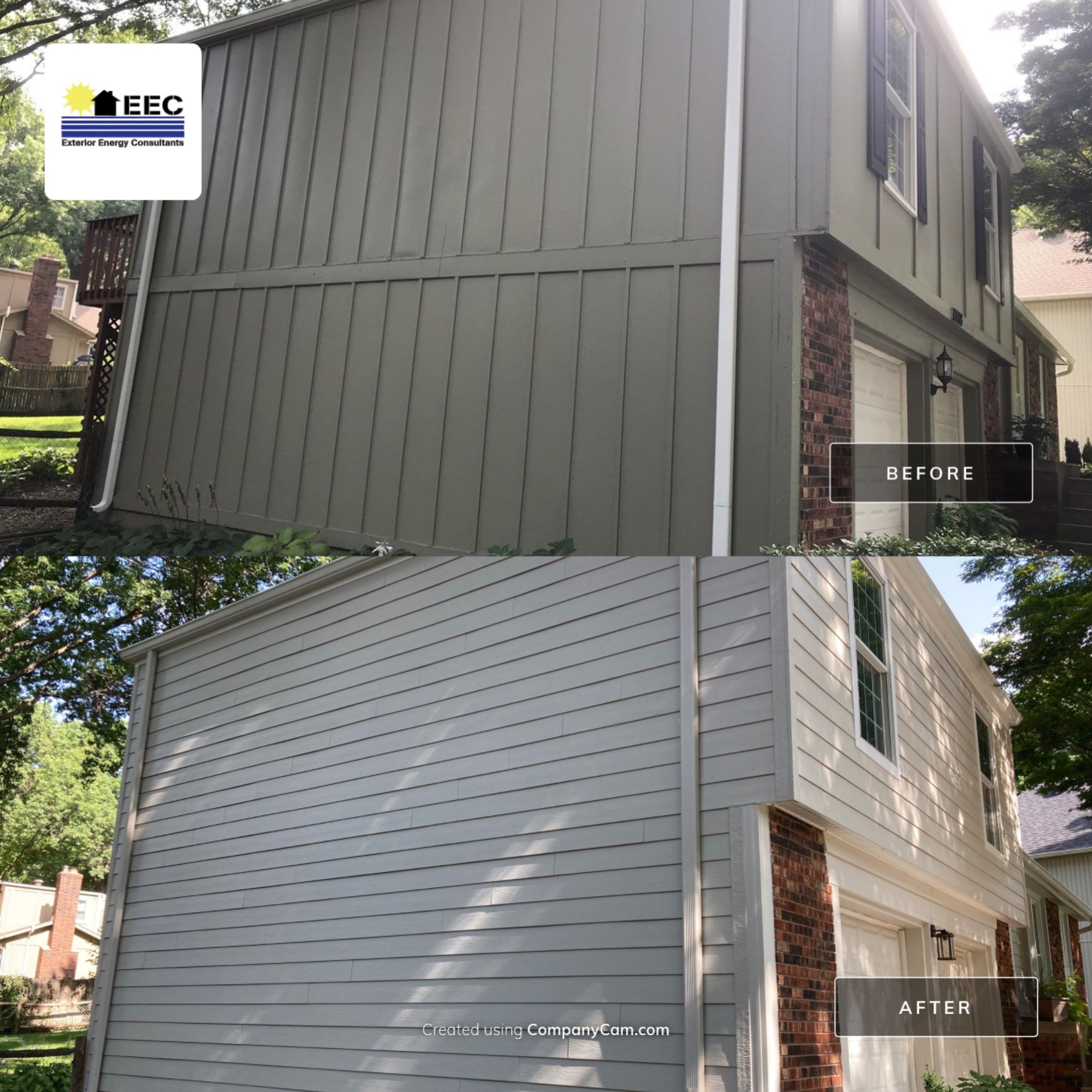 Siding Installation using James Hardie by EEC  Windows, Siding & Roofing 