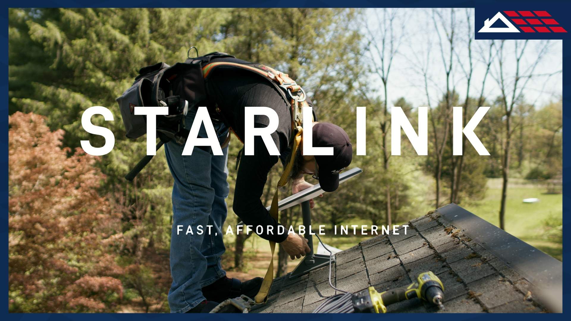 Starlink Satellite Internet Installation for Residential Cabin in WVA by American Home Contractors