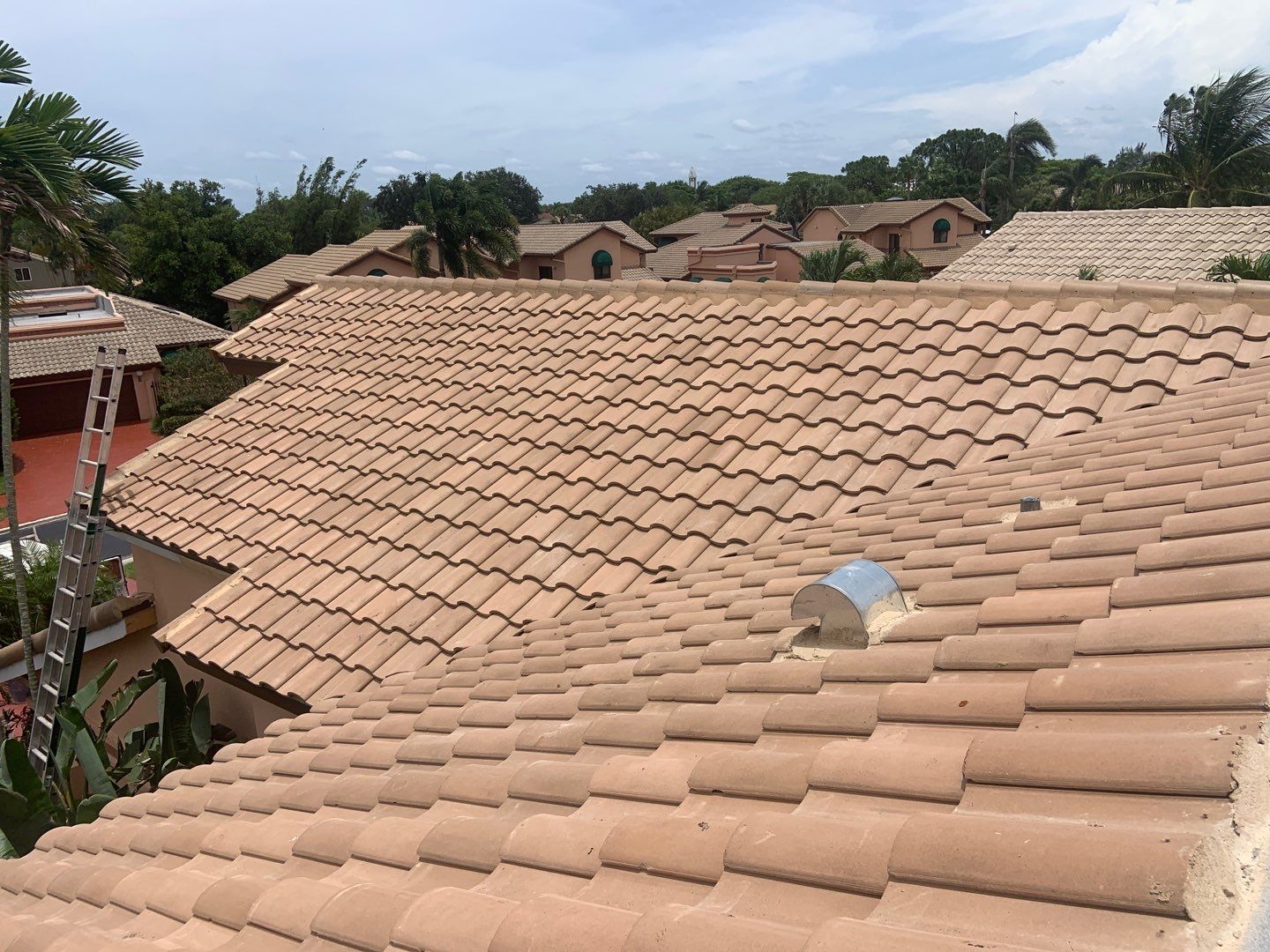 Complete Chimney Rebuild + Tile & Flat Re-Roof  by Morton Roofing, Inc.