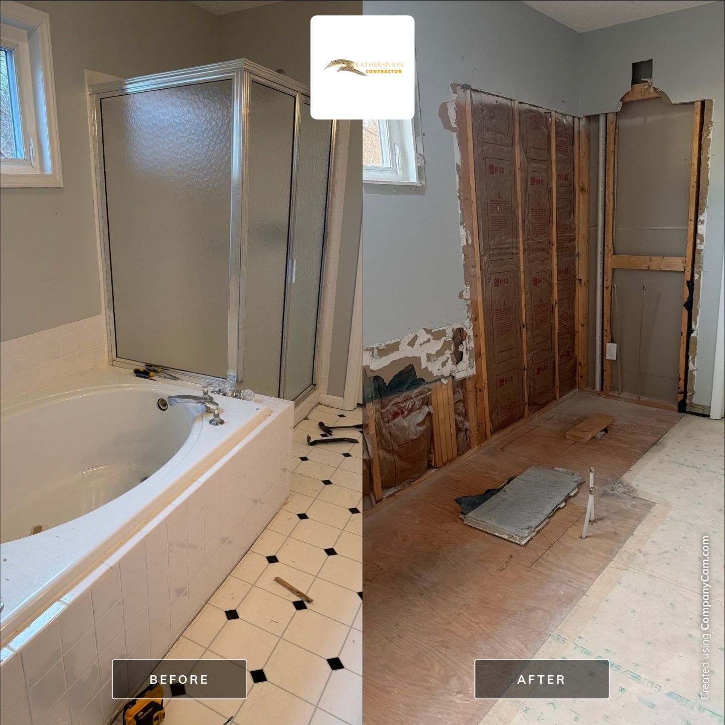 Bathroom remodel by Billy Weatherspoon Contractor