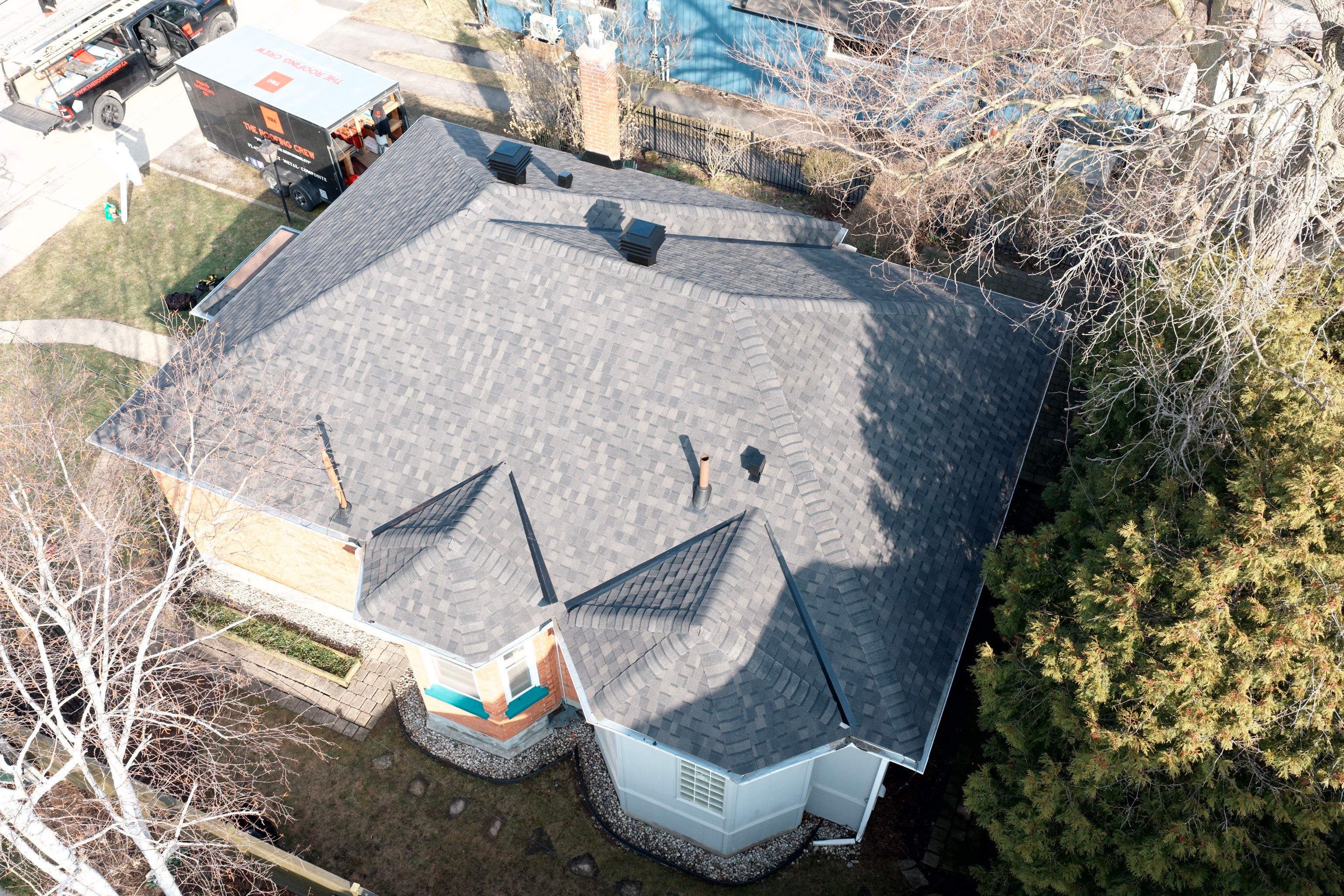 Project in Hamilton by The Roofing Crew