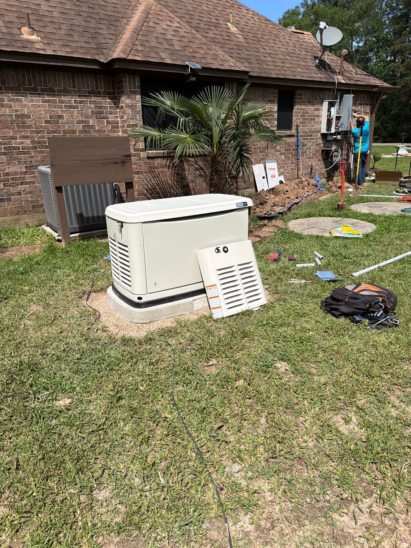 Residential Generac Standby Generator Installation in Montgomery County by GenTex Elite Services