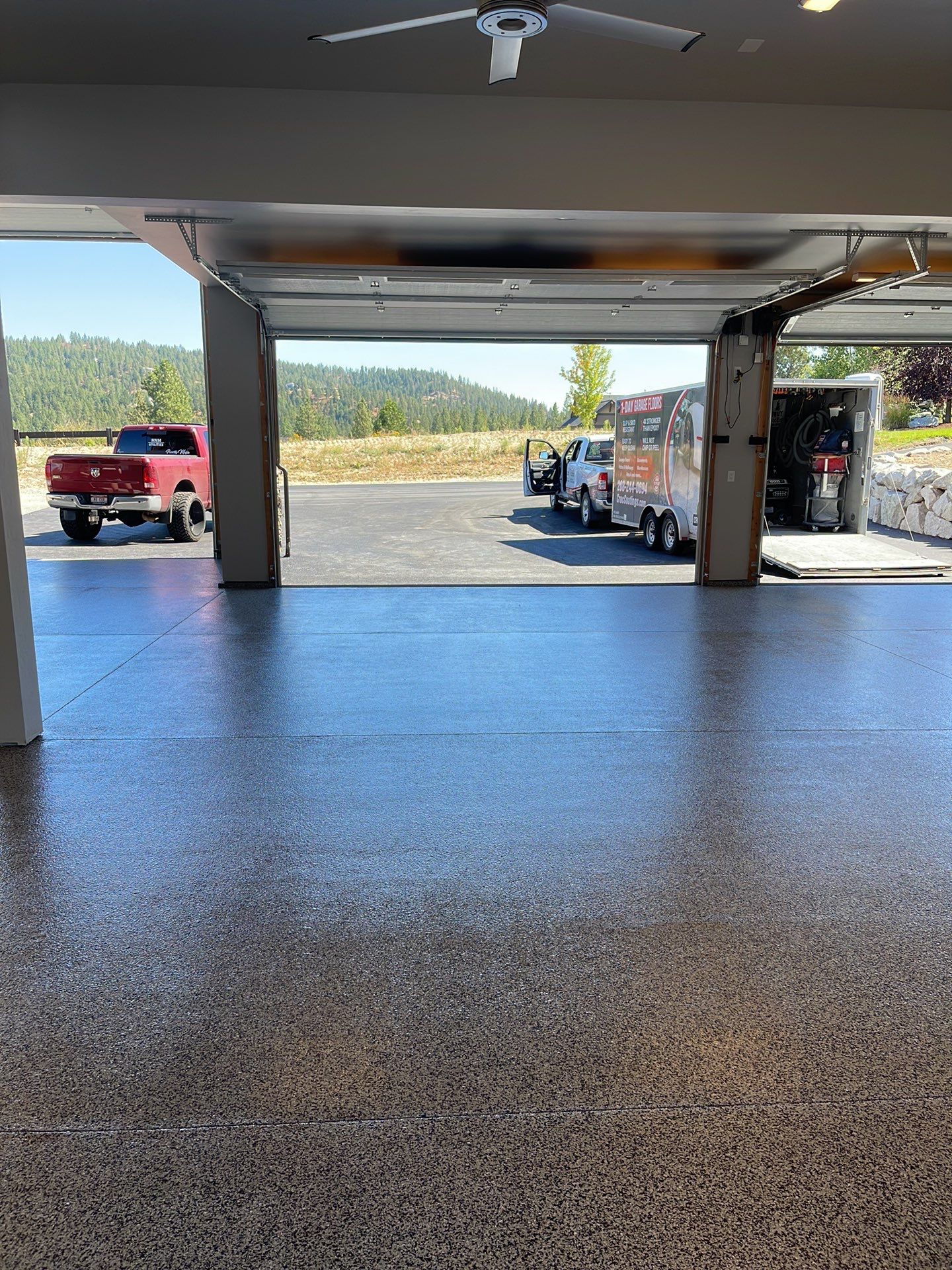 Garage Transformation using Domino by Croc Coatings, LLC