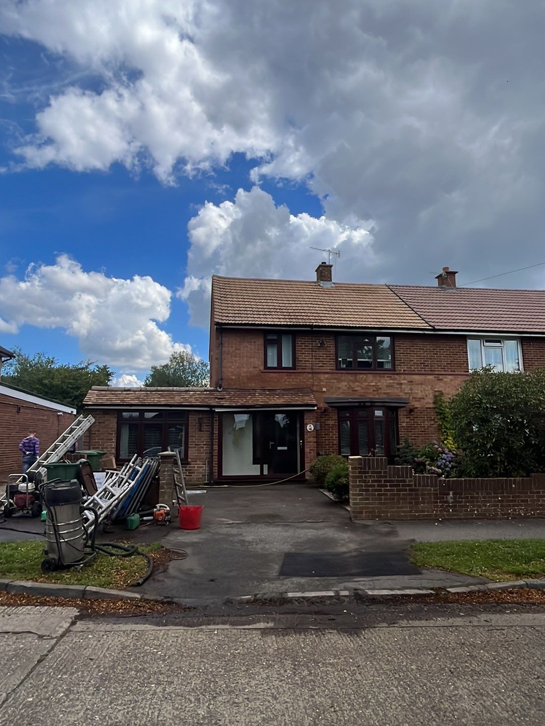 Roof Clean - Biocide Treatment using Honda 15lpm Low Pressure Washing Machine by Ges Exterior Cleaning ltd