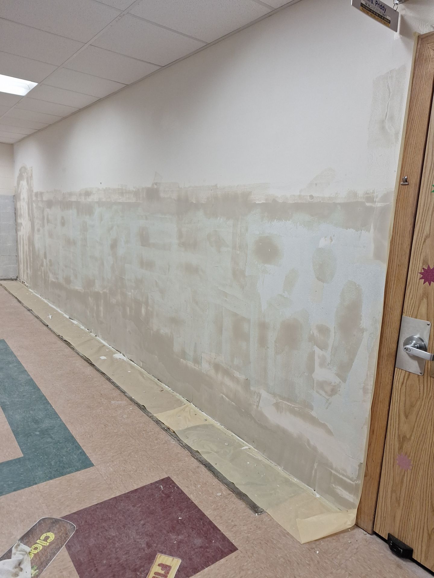 Interior Drywall Patching and repainting for Oakridge School district! by Gordon Painting