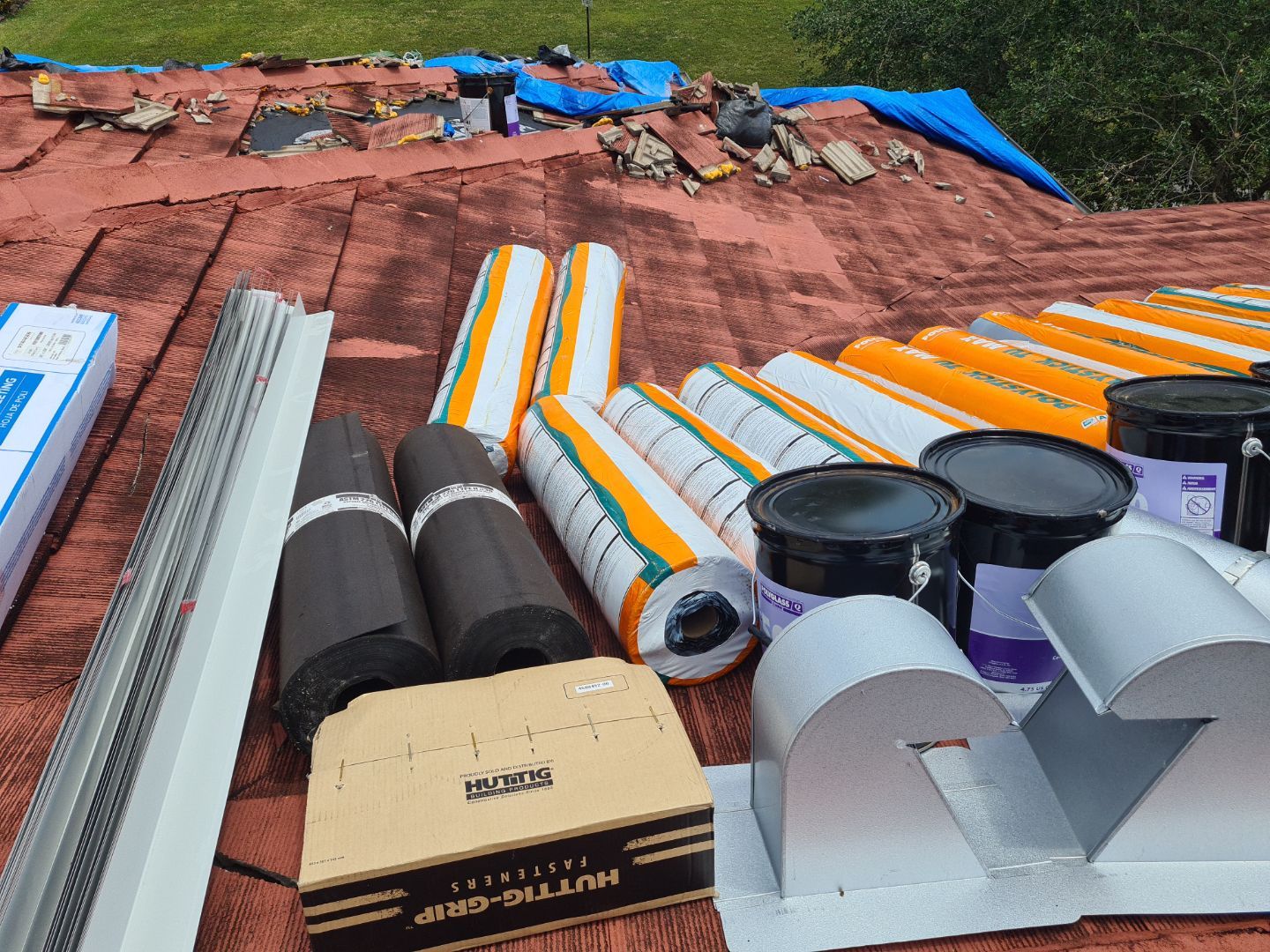 Residential Roofing Installation using Eagle Roofing Tile by BLUES BROTHERS ROOFING