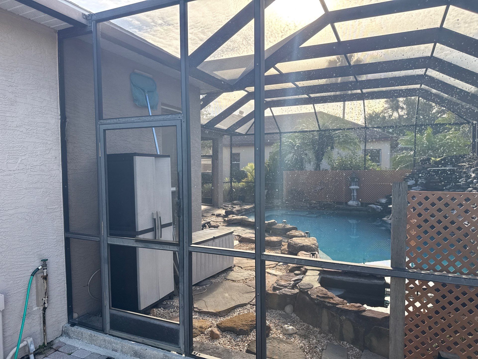 Pool Cage Screen Enclosure Cleaning – Oakley Community, Ellenton, FL 34222 by Sunshine AquaWash
