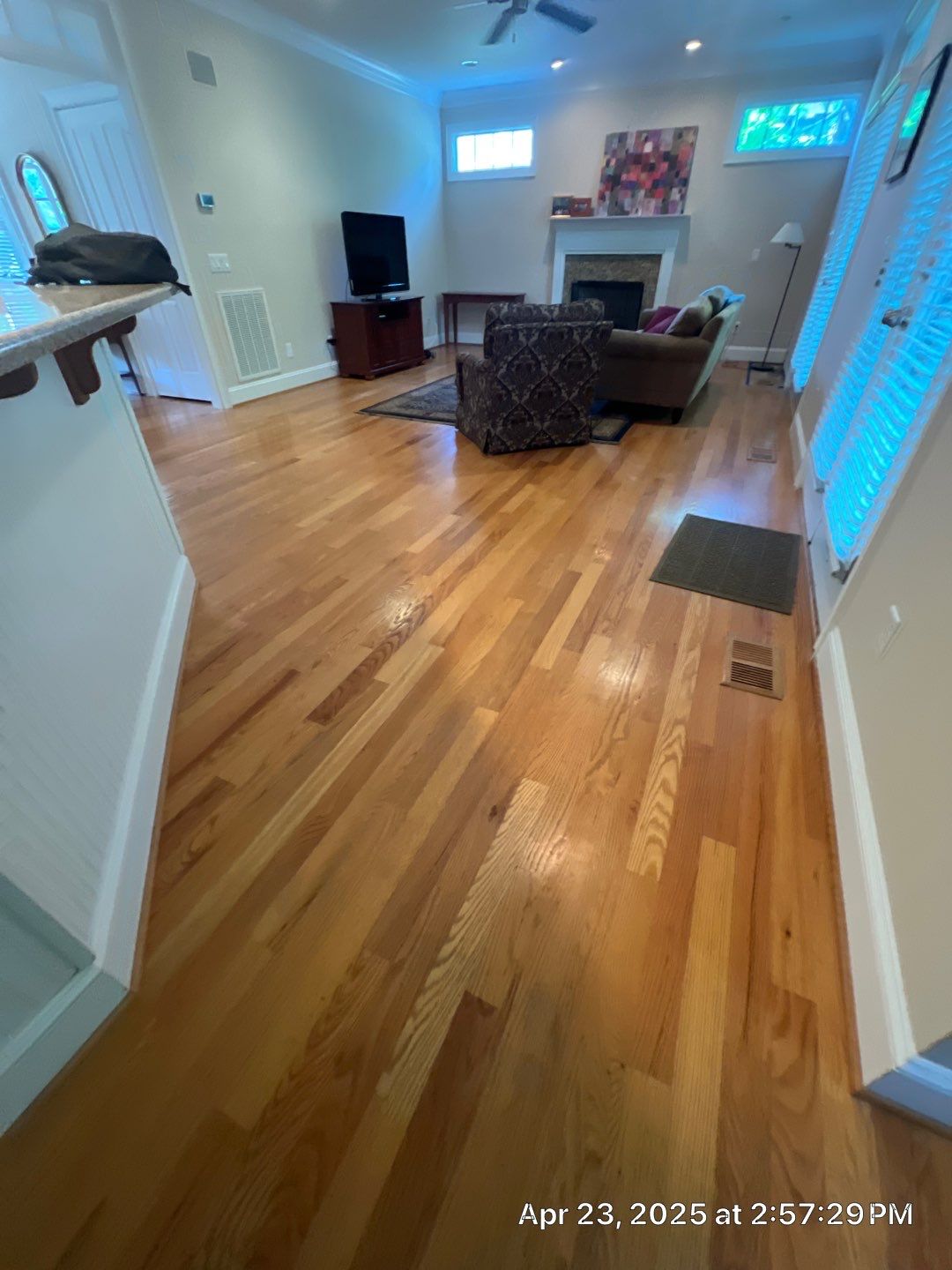 A beautiful refinishing project in The Oaks, Chapel Hill by Accent Custom Floors