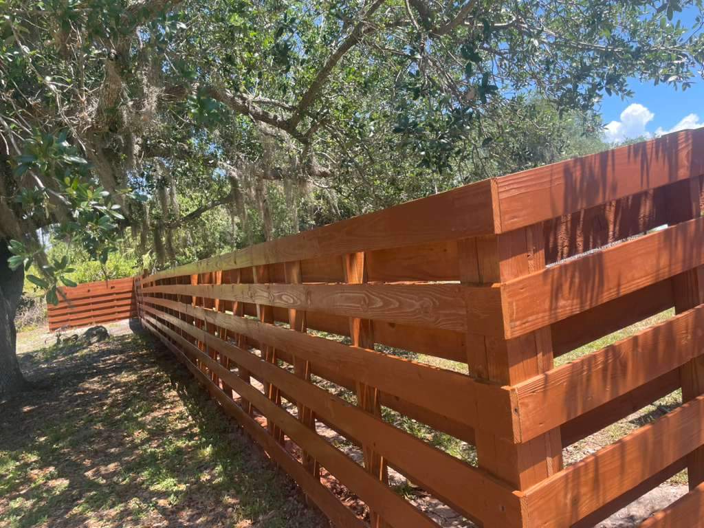 Horizontal Shadowbox Fence in Port Charlotte by True Fence LLC