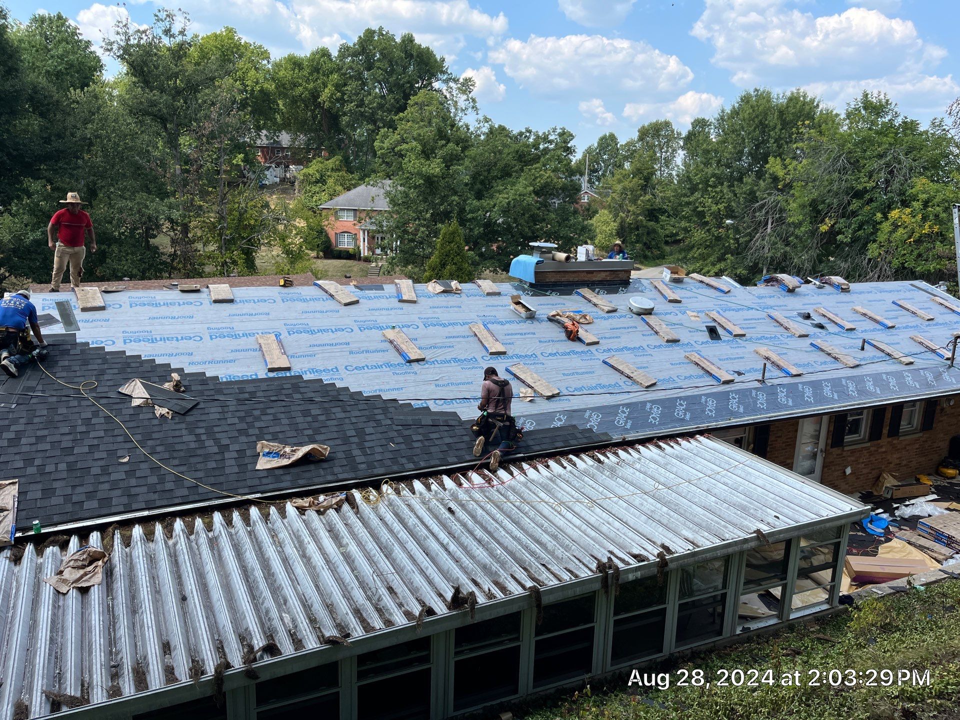 Residential Roofing Installation using Certainteed Landmark Pro Shingles by Fahey Roofing + Contracting