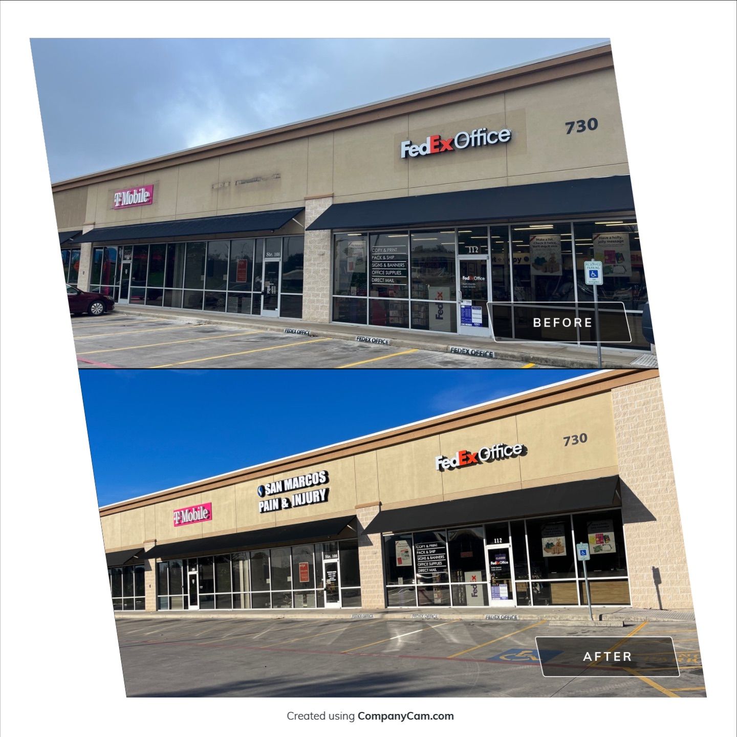 Storefront Revival: Transforming Business Exteriors with a New Coat of Brilliance by 360 Painting Central Texas 