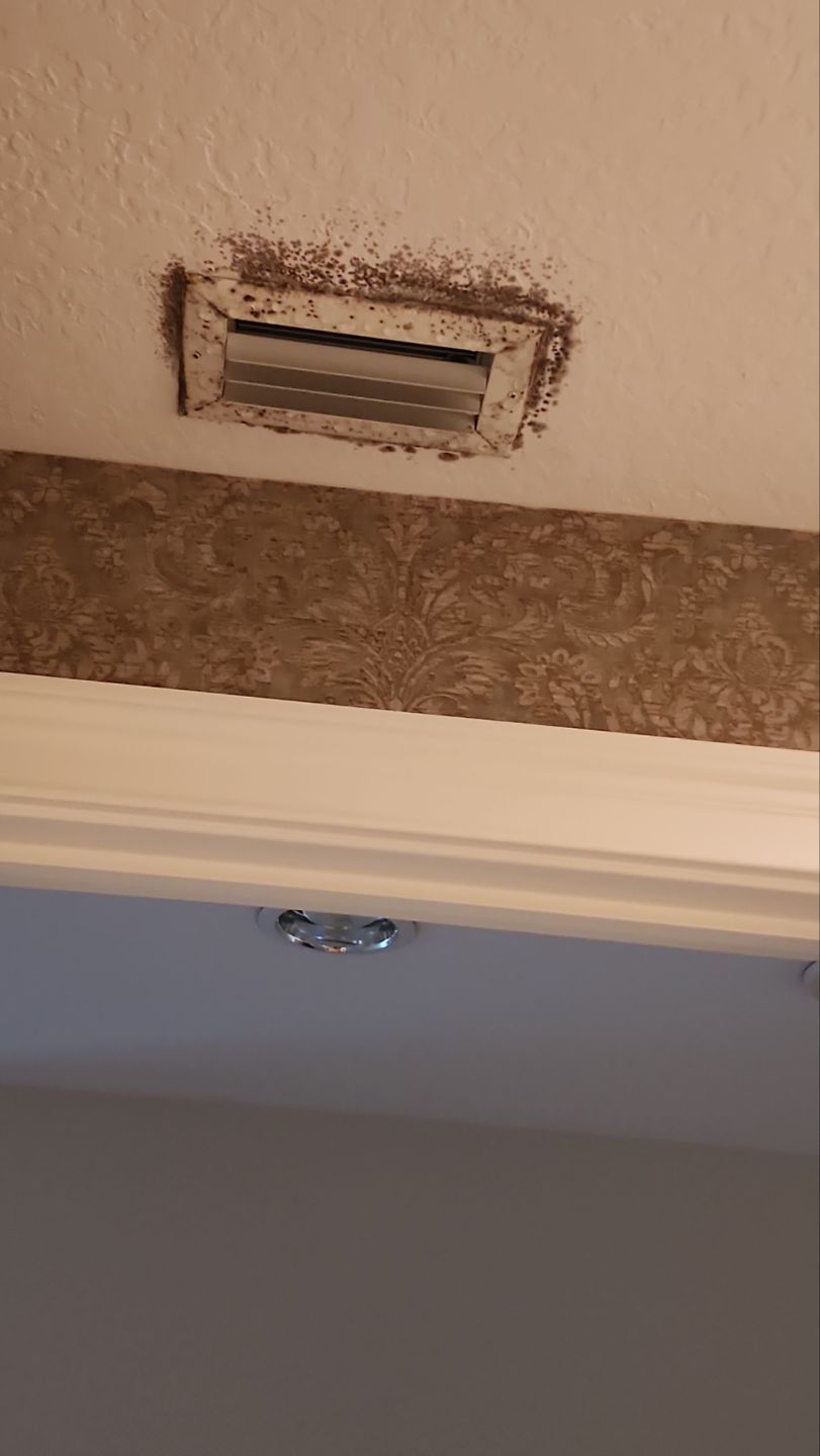 Performing testing for visible mold growth inside a condo on the water. by Building performance Solutions LLC