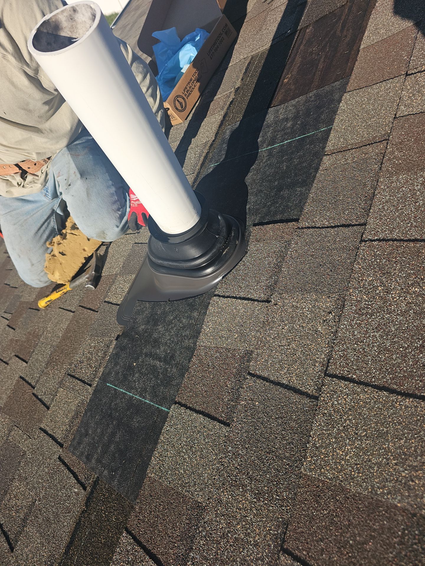 Roof Repair - Ridge Vent and Vent Flashing Boot Replacement by Winchester Roofing