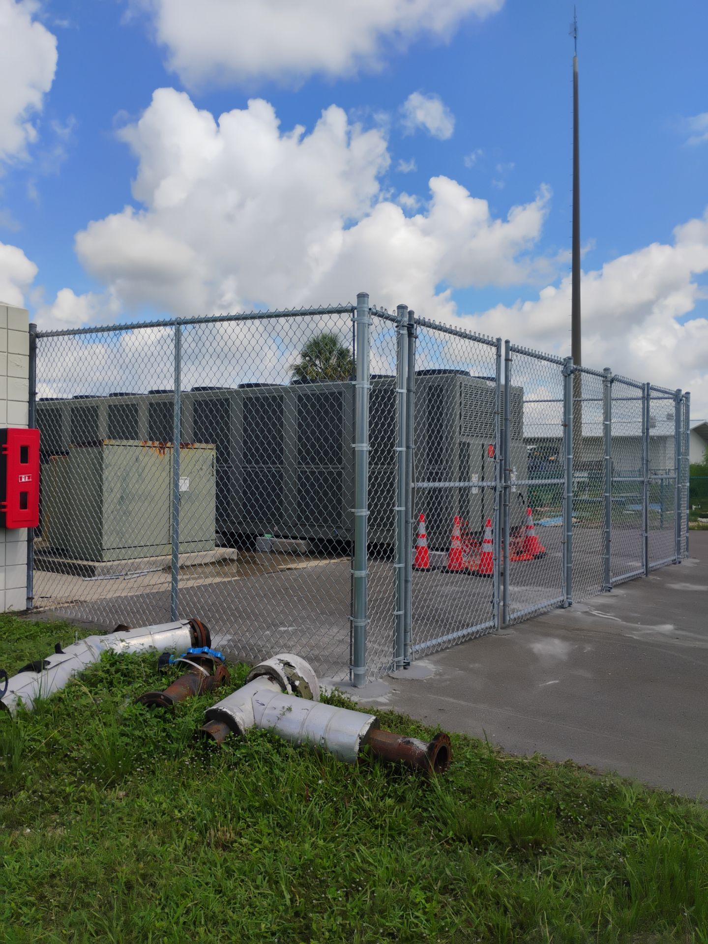 Secure Chain Link Equipment Enclosure Installation in North Port by True Fence LLC