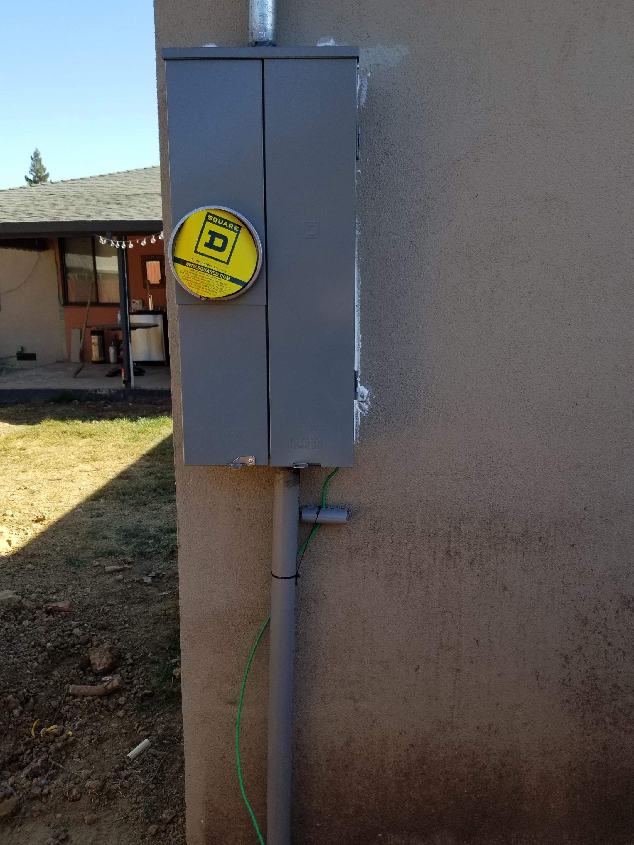 meter/main relocate by Peach Electric Inc