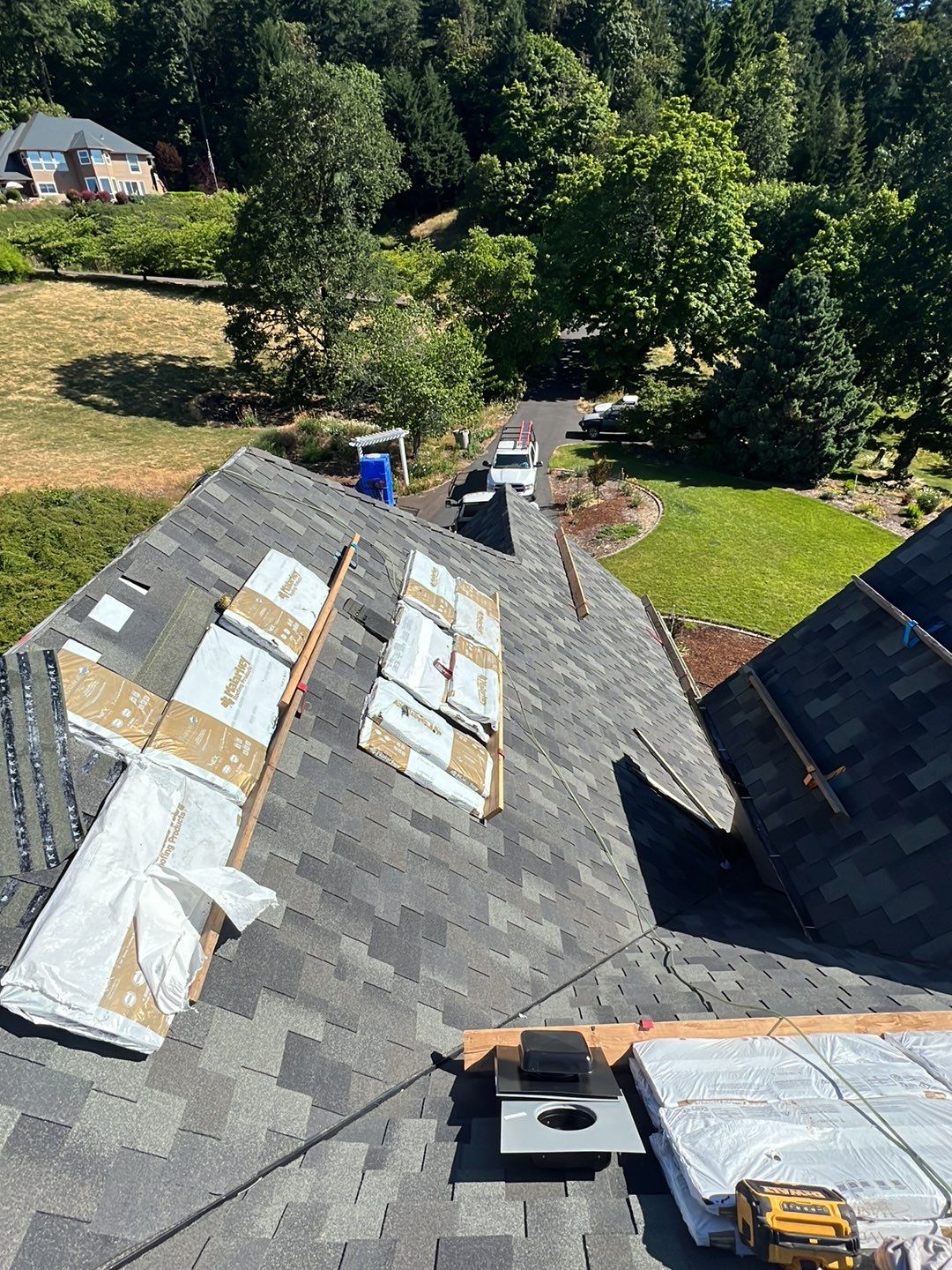 Residential Roofing Installation using Malarkey Windsor 50 Year Shingle (Color: Storm Grey) by Orezona Building & Roofing Company, Inc.