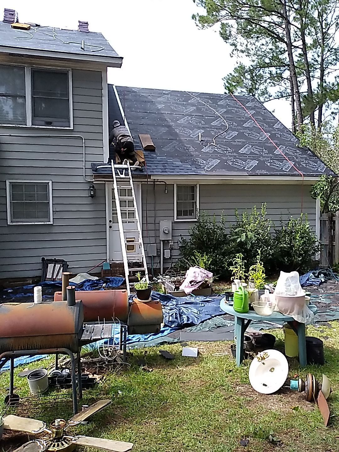 Residential Roofing and Porch Rebuild using Owens Corning Duration Shingles by Indigo State Roofing
