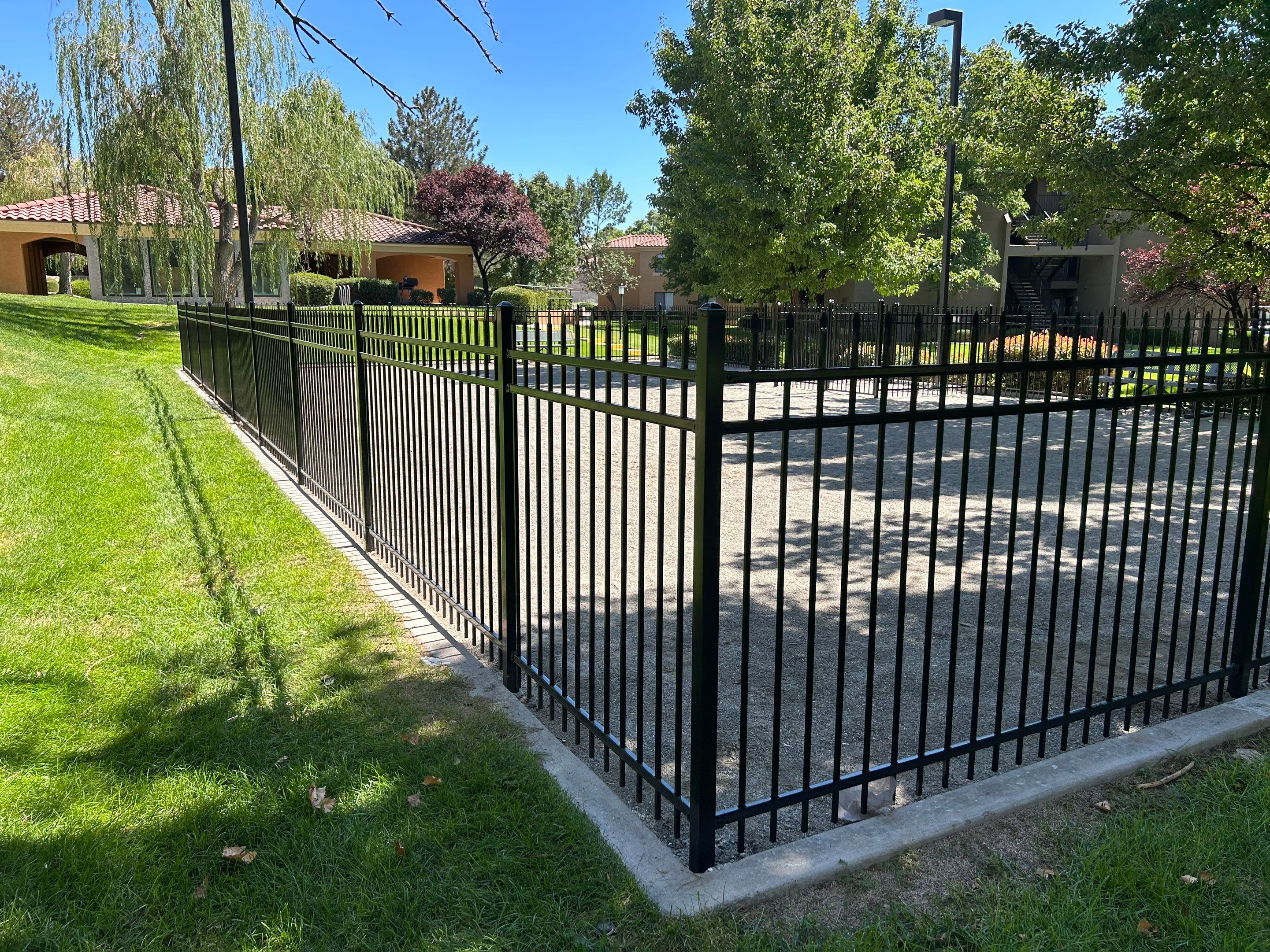 Light Commercial using Ameristar wrought iron by Valley Fence Company