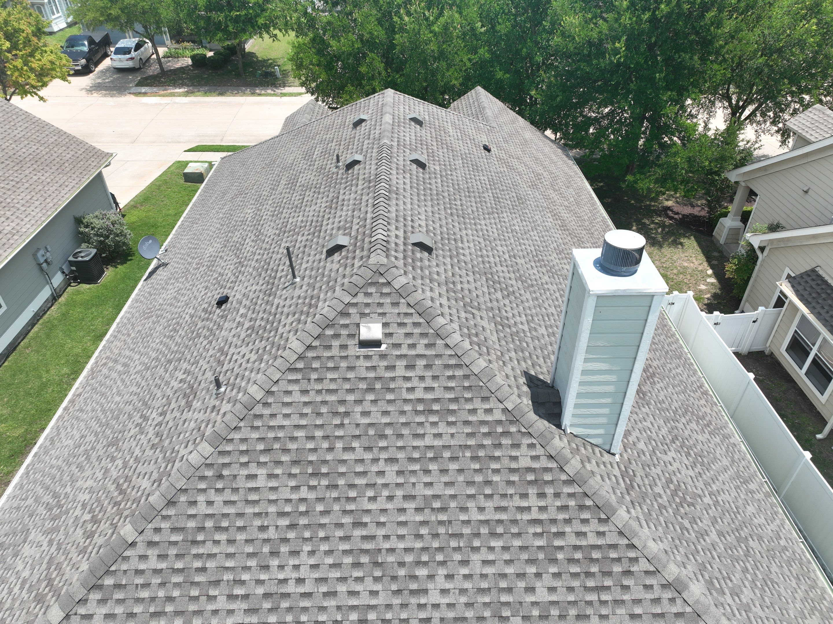 Residential Roofing Installation using GAF Timberline HDZ Weathered Wood by OneSource Roofing and Restoration