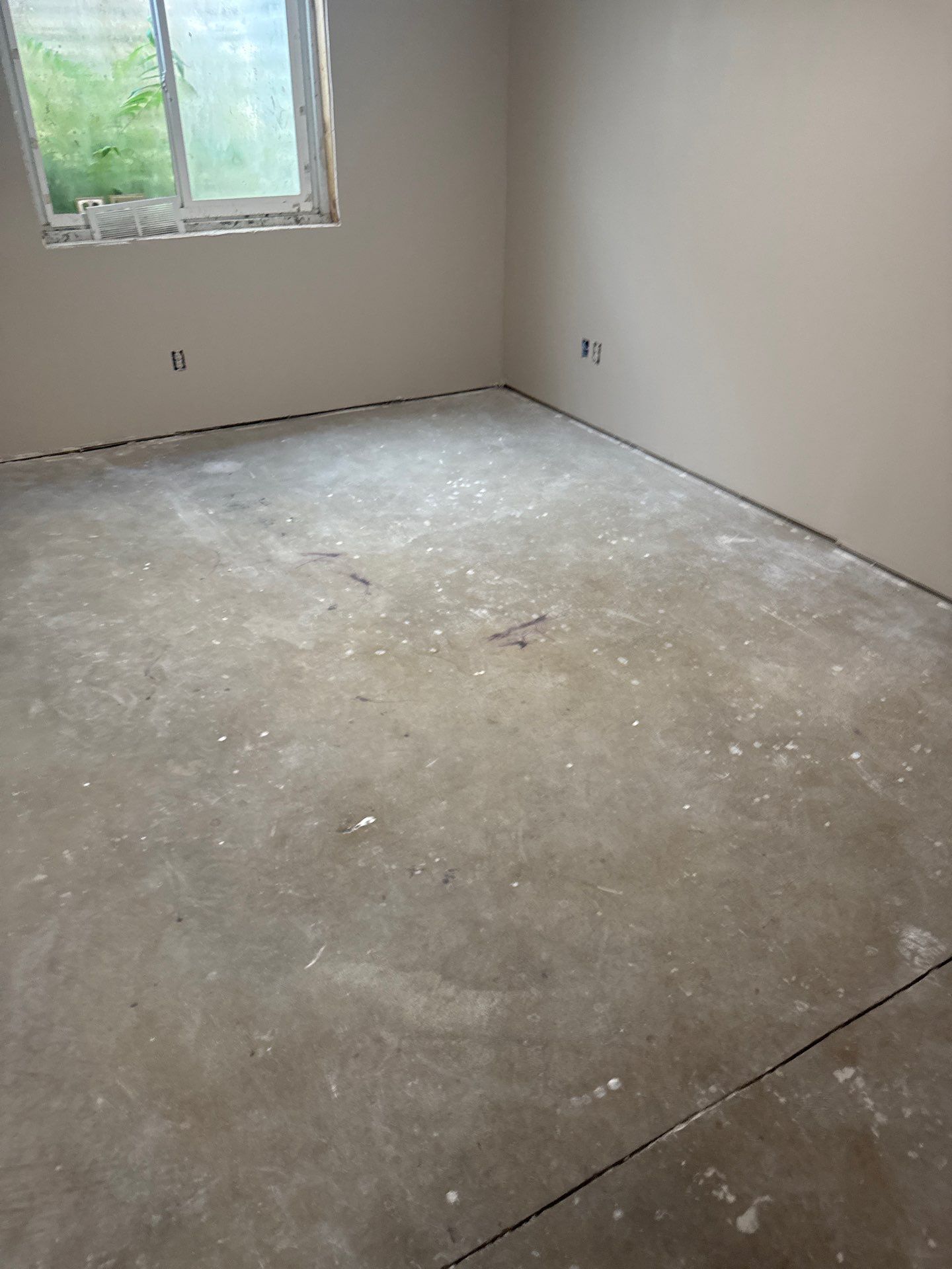 Basement Concrete Coating with Speckled Flake Finish in Elkhart by Revival Concrete Coatings