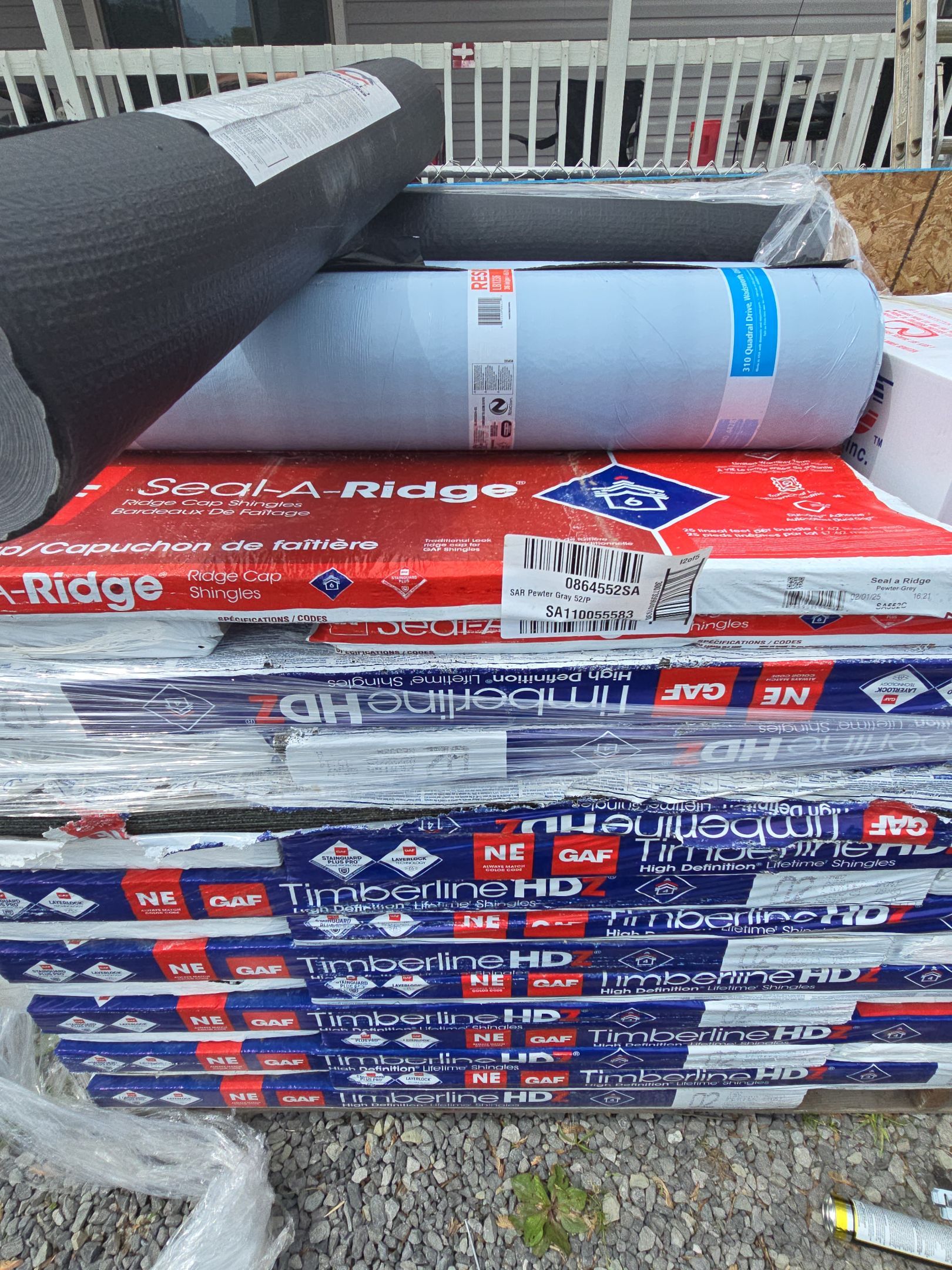 Residential Roofing Installation using GAF Timberline HDZ Pewter Gray by Rainstoppers Roofing