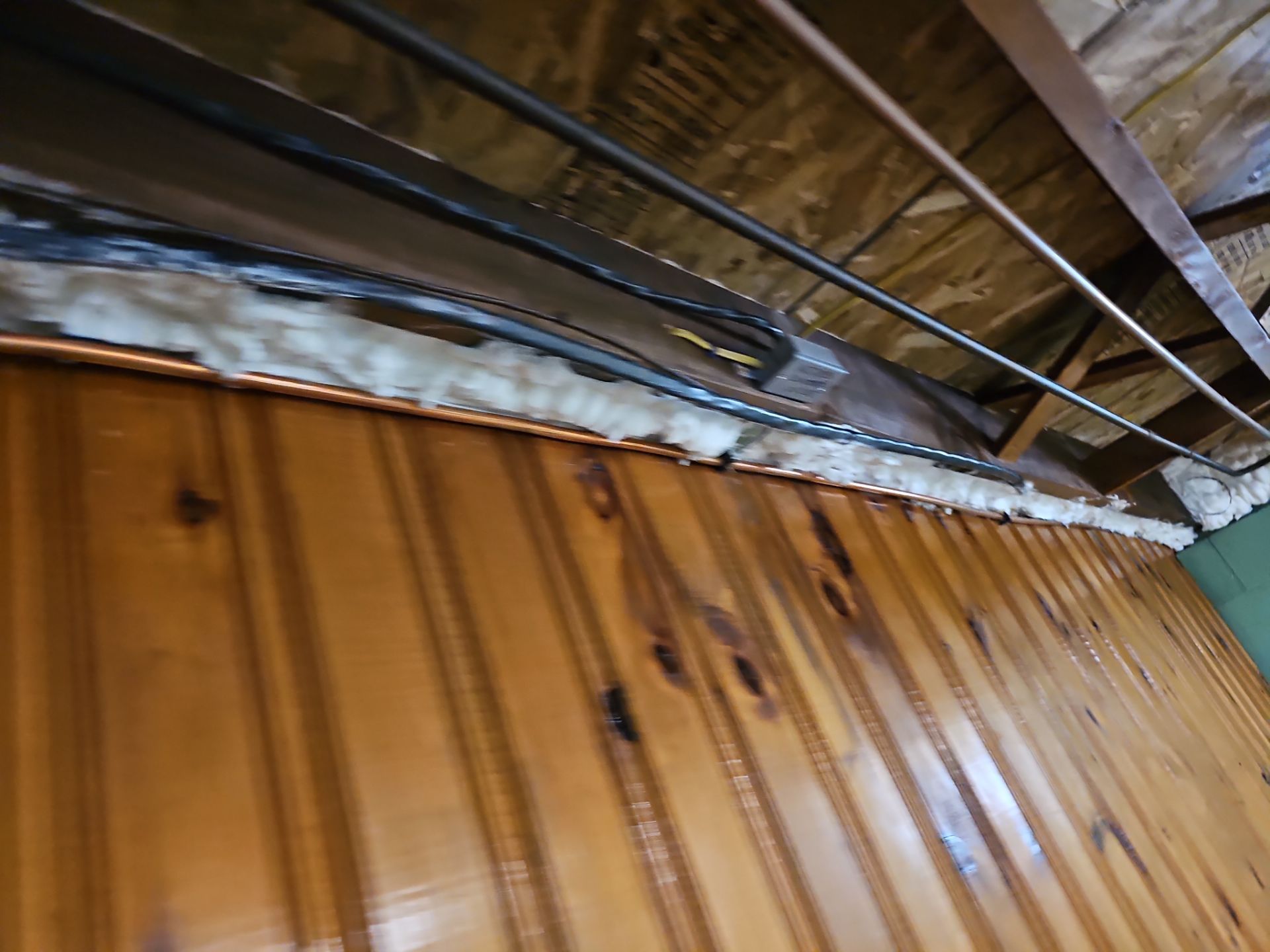 Attic Insulation using open cell spray foam by NYS Foam & Energy